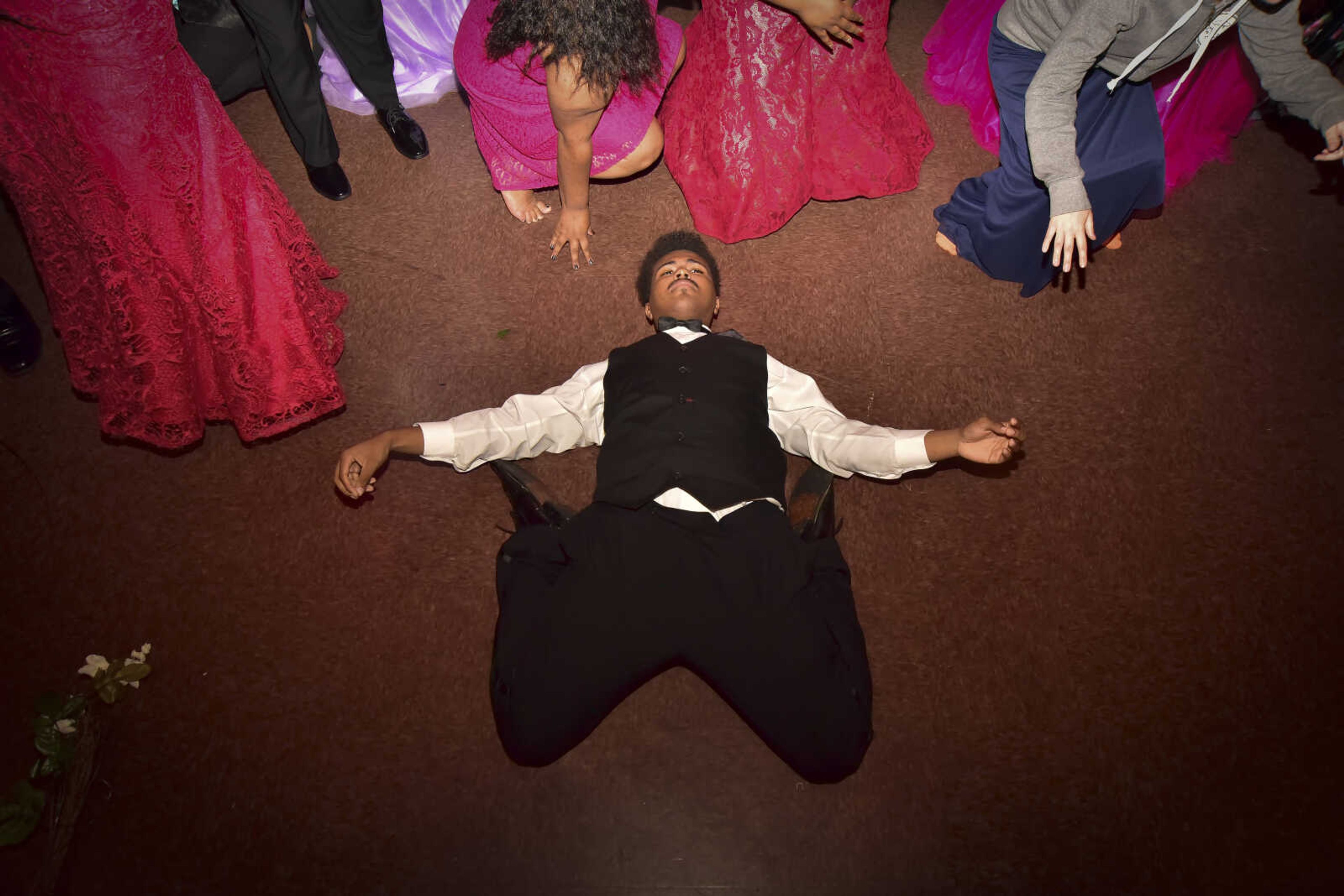 Cape Central students dance during the Cape Girardeau Central prom Saturday, April 29, 2017 at Ray's Plaza Conference Center in Cape Girardeau.