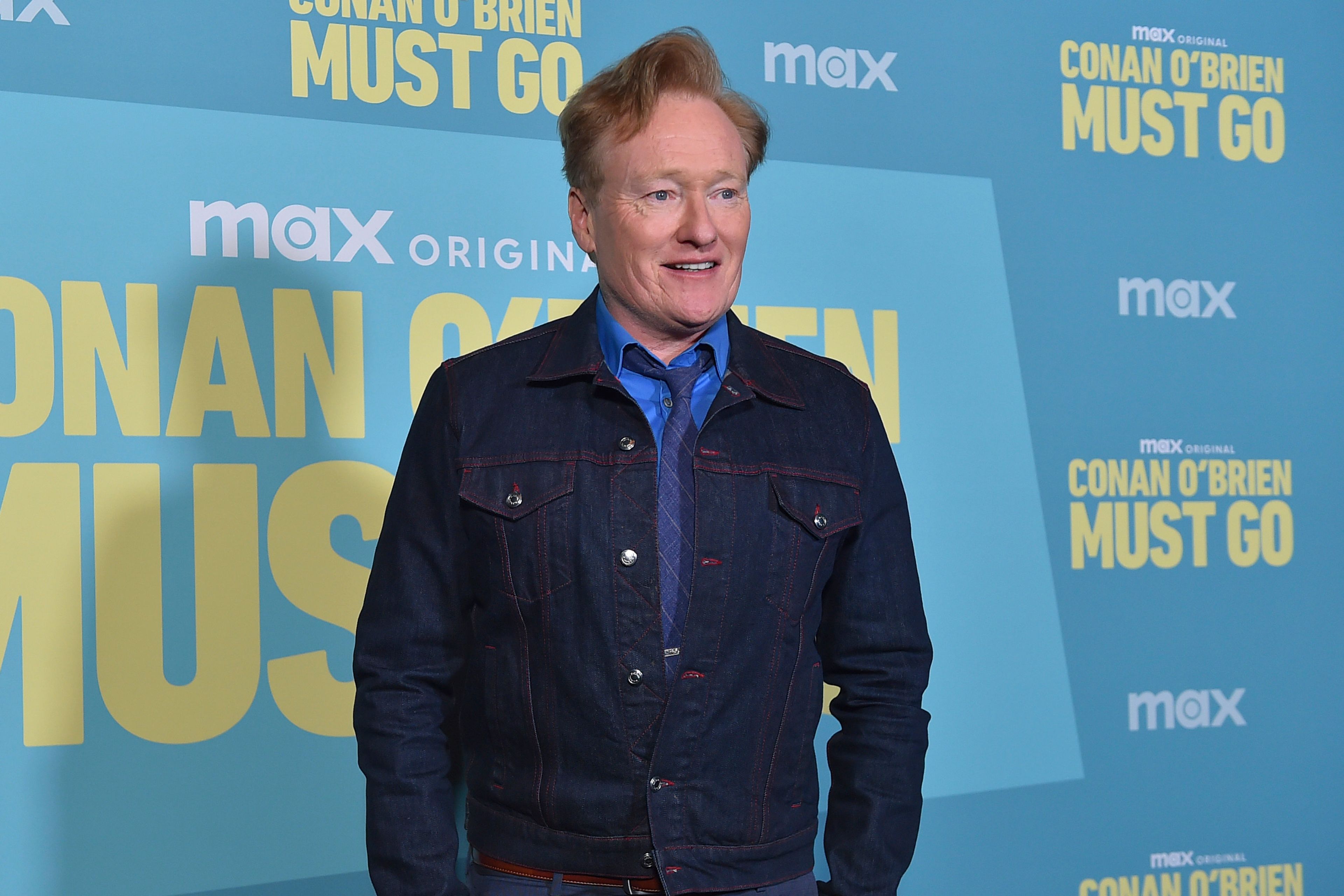 FILE - Conan O'Brien arrives at a photo call for "Conan O'Brien Must Go" in Los Angeles on April 16, 2024. (Photo by Jordan Strauss/Invision/AP, File)