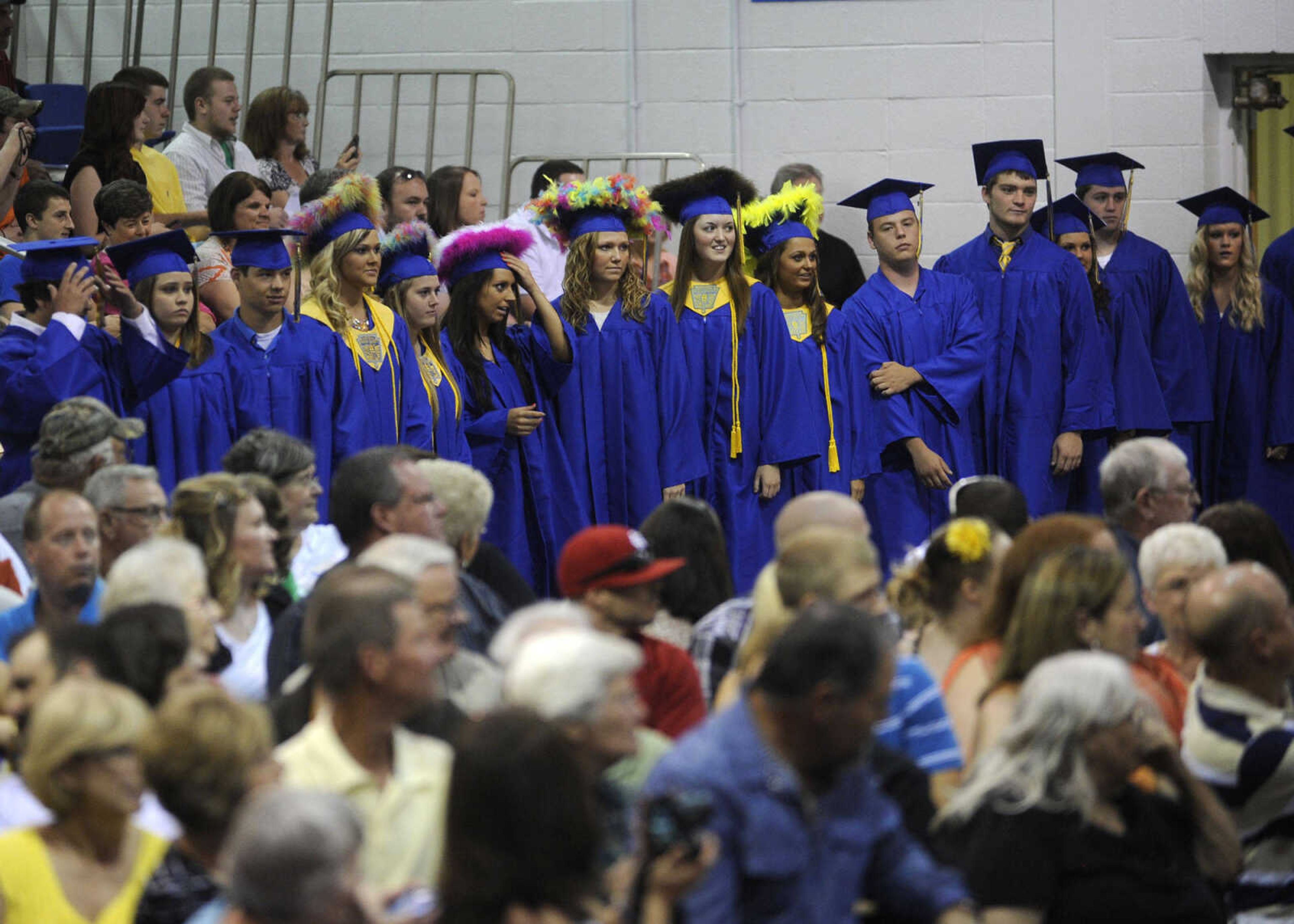 Scott City seniors enter the gymnasium for the processional.