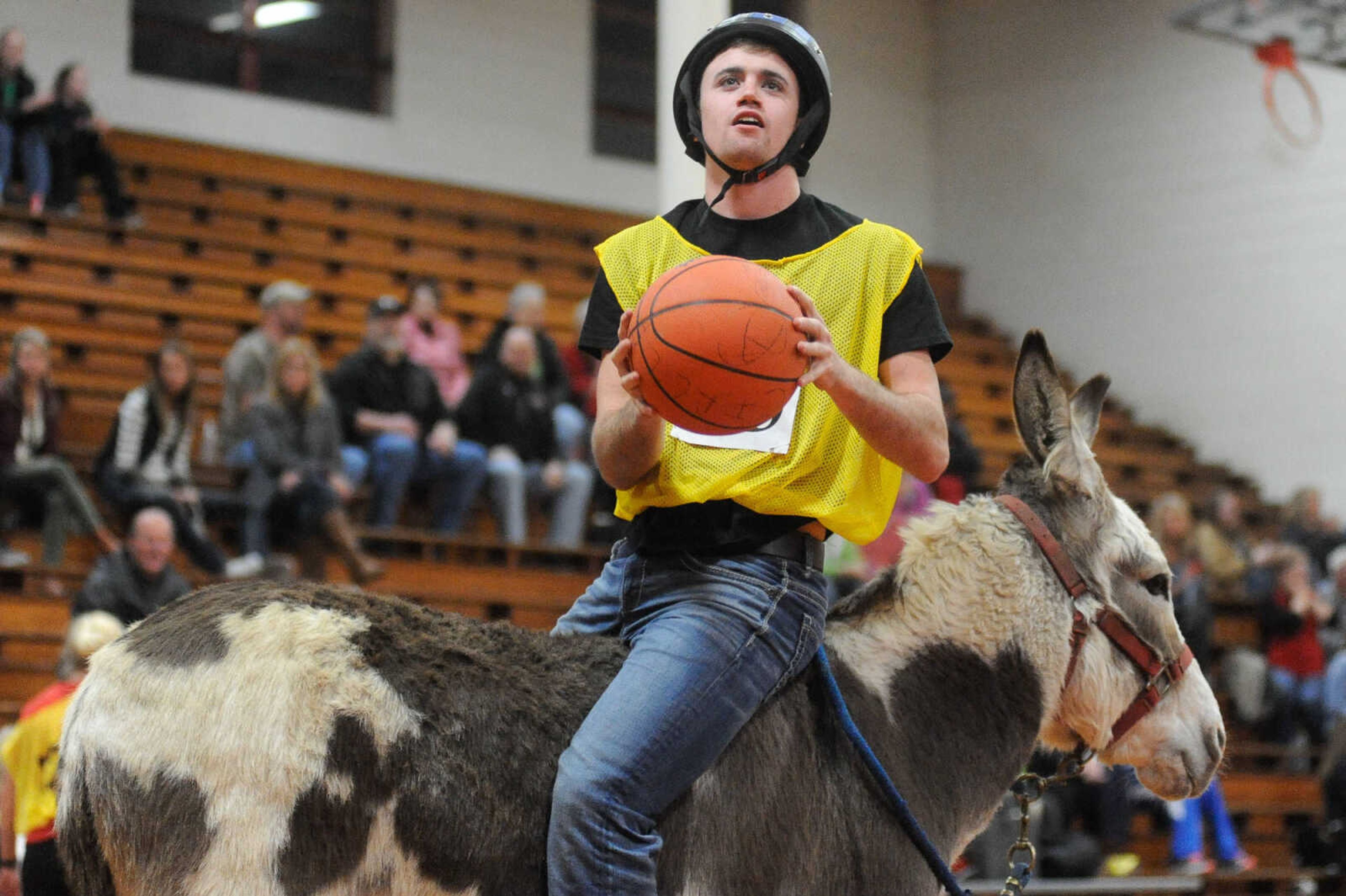 GLENN LANDBERG ~ glandberg@semissourian.com

The Project Graduation Donkey Basketball Game to raise funds for the Jackson High School seniors Saturday, Dec. 5, 2015 in Jackson.