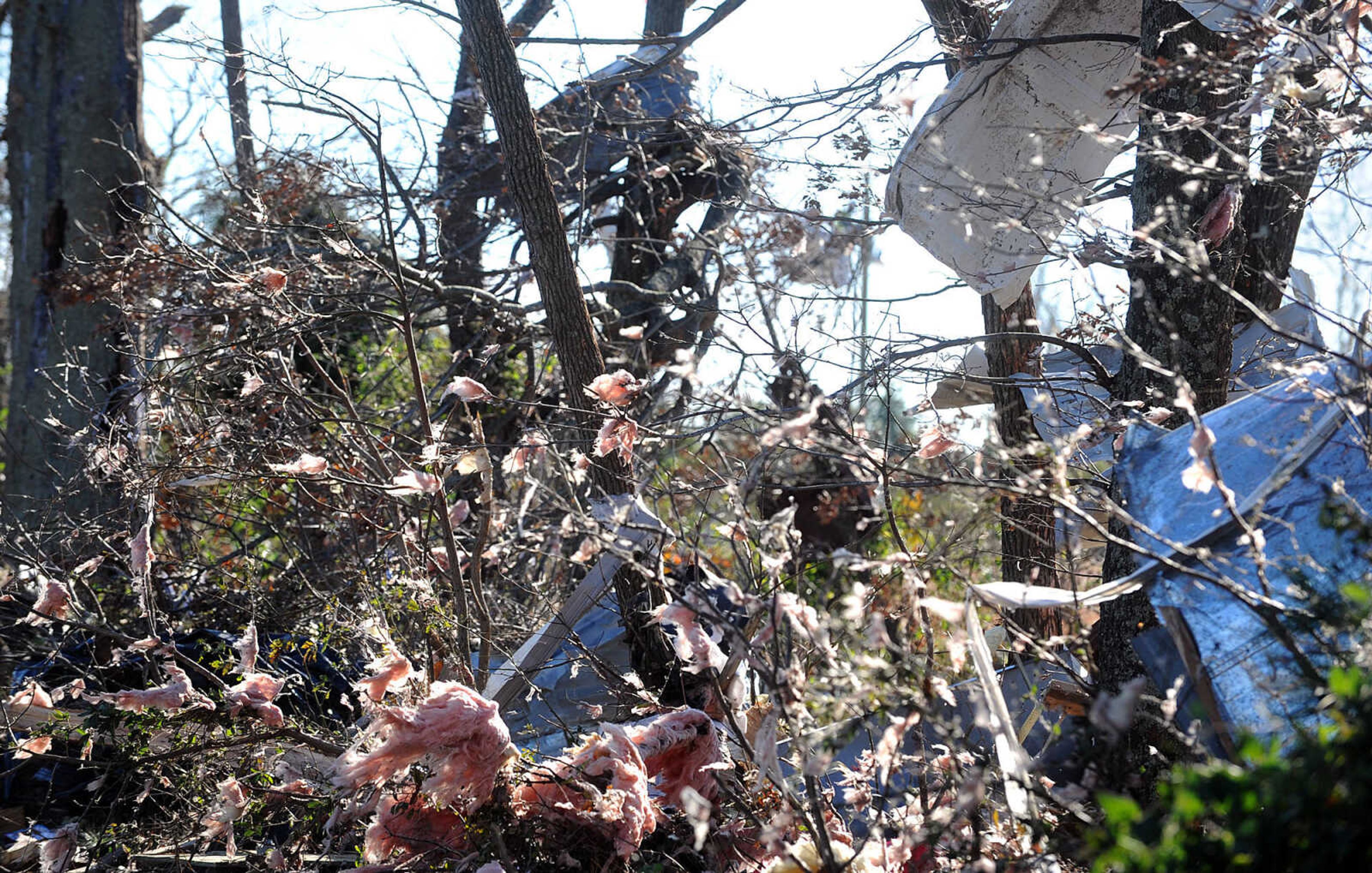 LAURA SIMON ~ lsimon@semissourian.com

Debris and damage from Sunday's severe weather is seen along Scott County Road 507, Monday, Nov. 18, 2013.