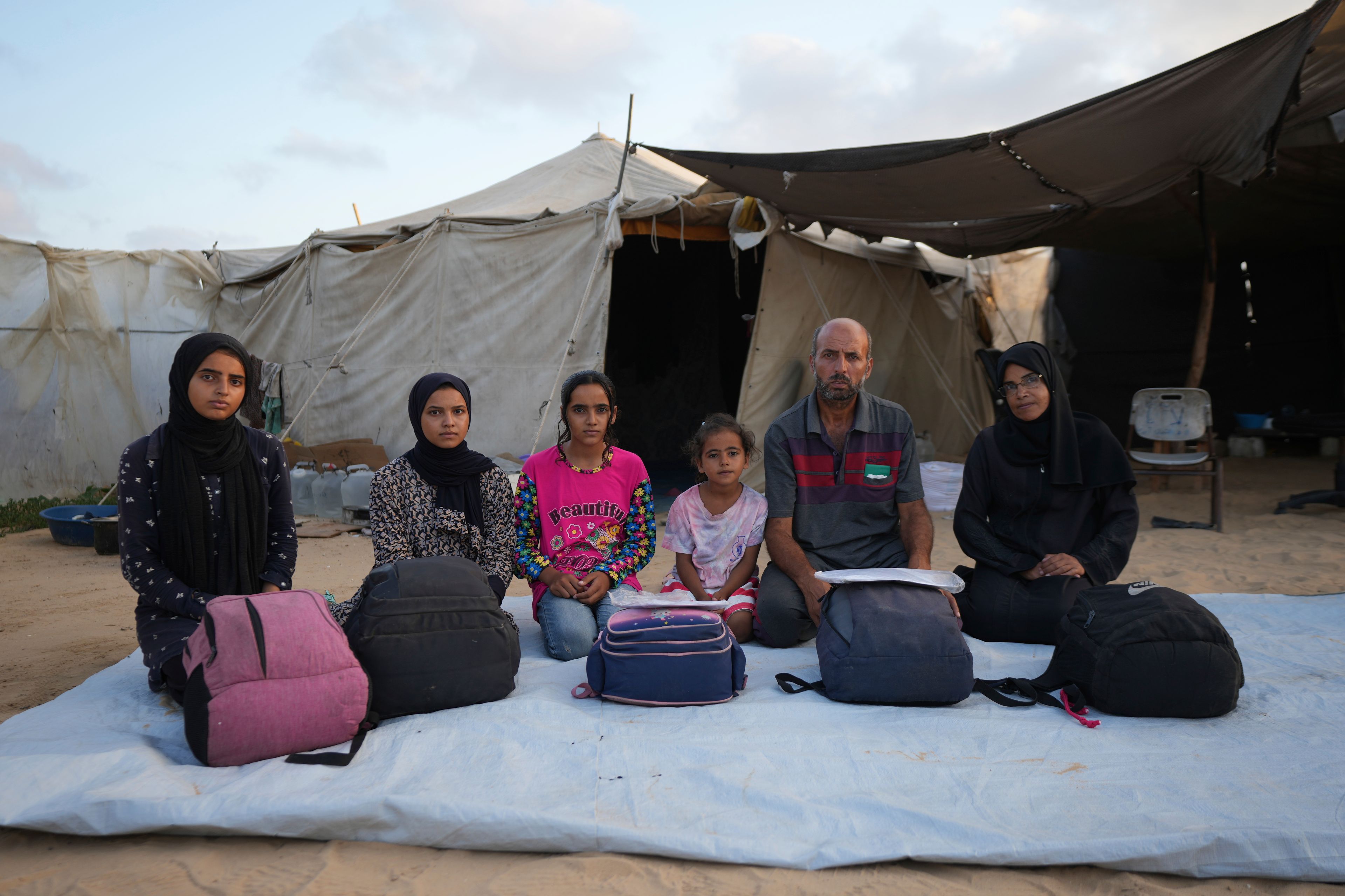 A displaced family's year of fleeing across the devastated Gaza Strip