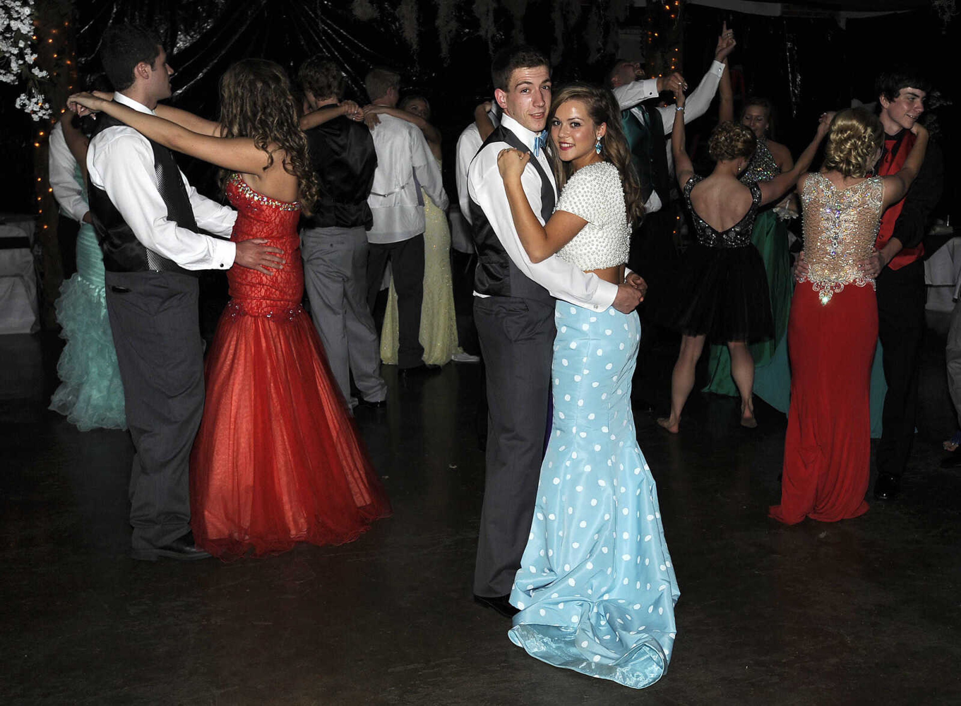 The Leopold High School prom, "An Enchanted Forest," Saturday, April 25, 2015 in Leopold, Missouri.