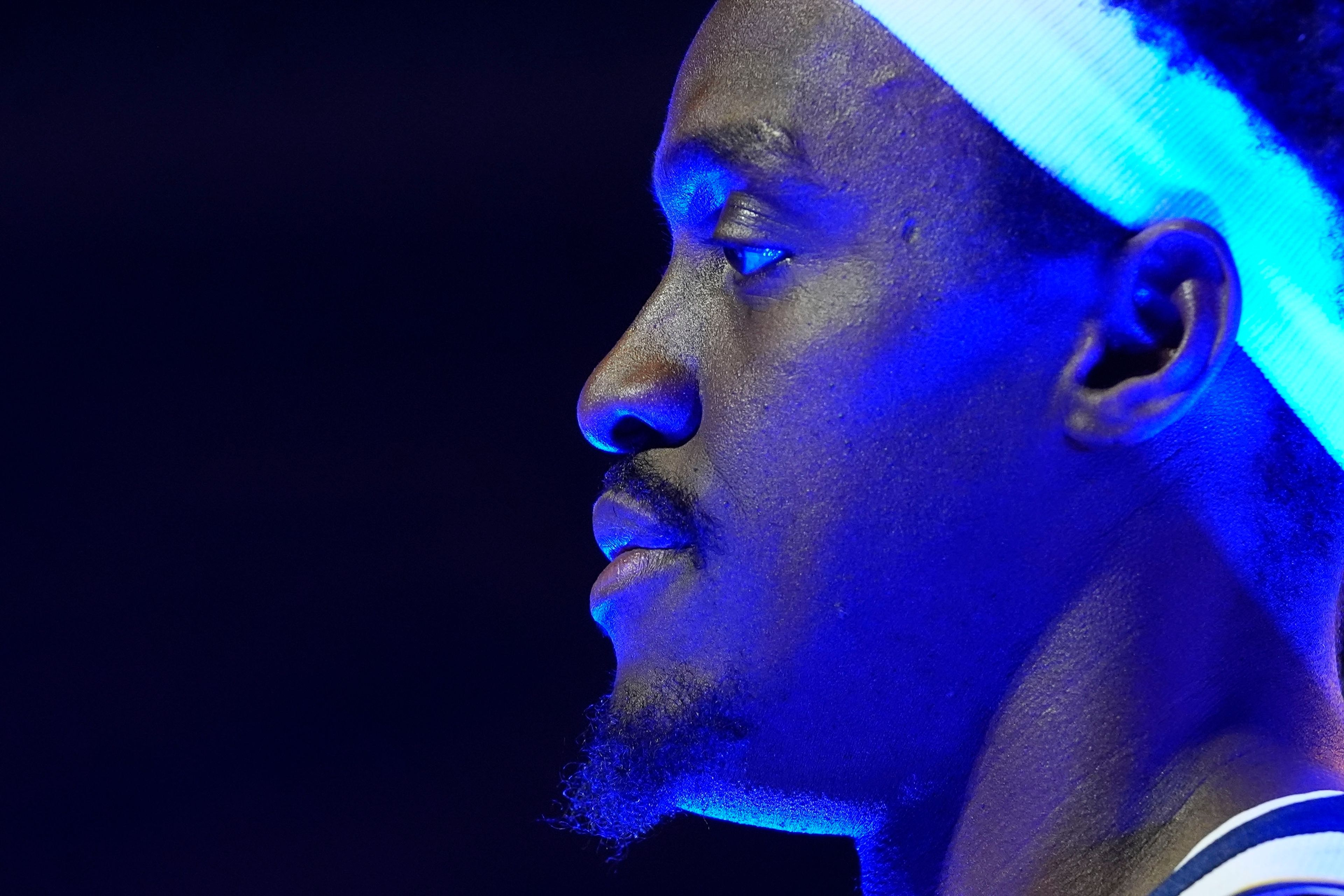 Indiana Pacers' Pascal Siakam poses during the NBA basketball team's media day, Monday, Sept. 30, 2024, in Indianapolis. (AP Photo/Darron Cummings)