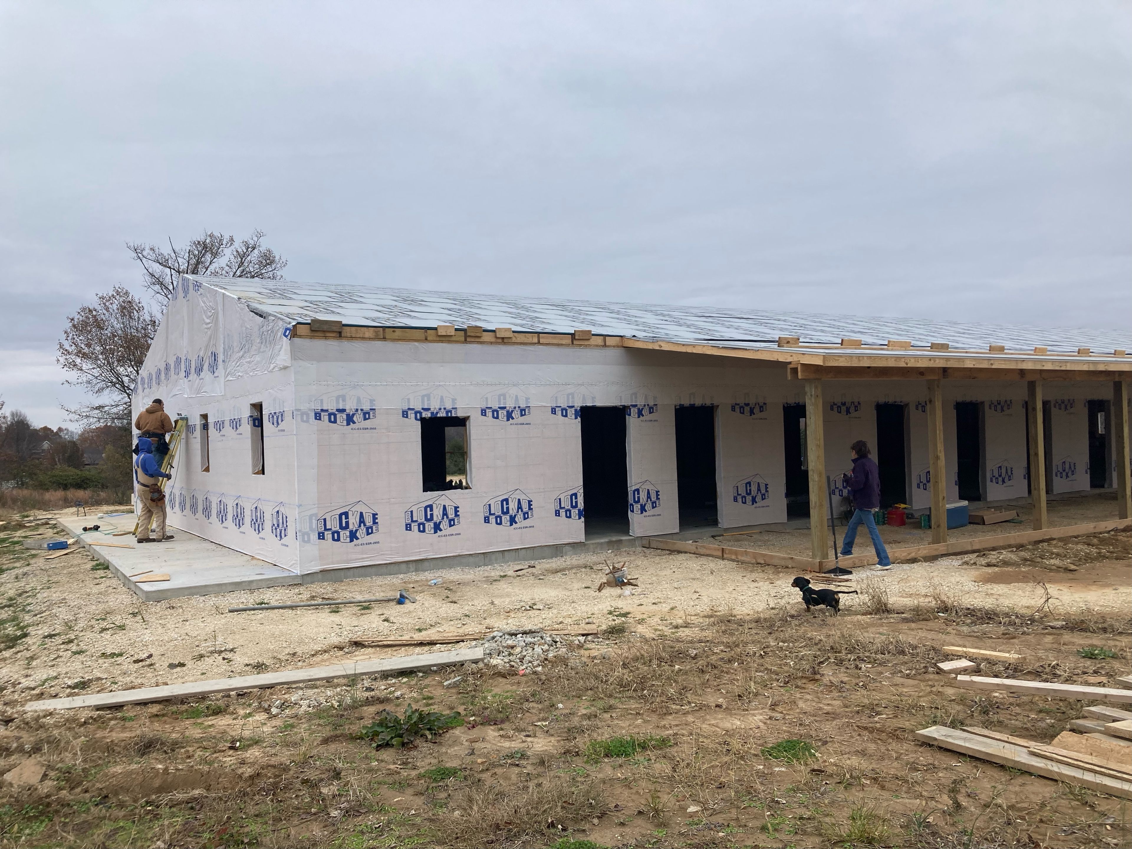 About six months after breaking ground, the exterior of the new Safe Harbor Animal Sanctuary facility is complete.