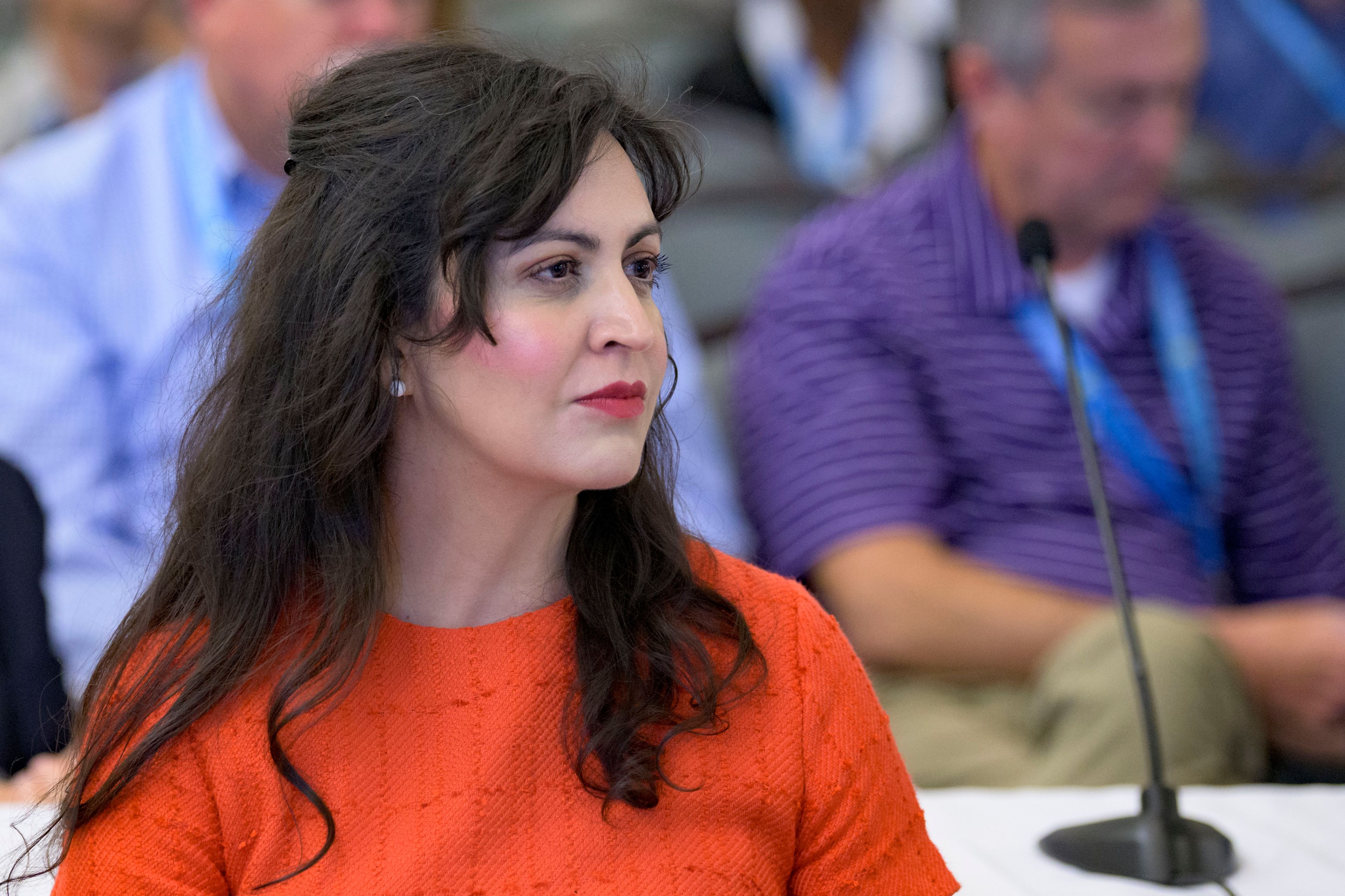 FILE - Montana Secretary of State Christi Jacobsen attends the summer conference of the National Association of Secretaries of State in Baton Rouge, La., July 8, 2022. (AP Photo/Matthew Hinton, File)