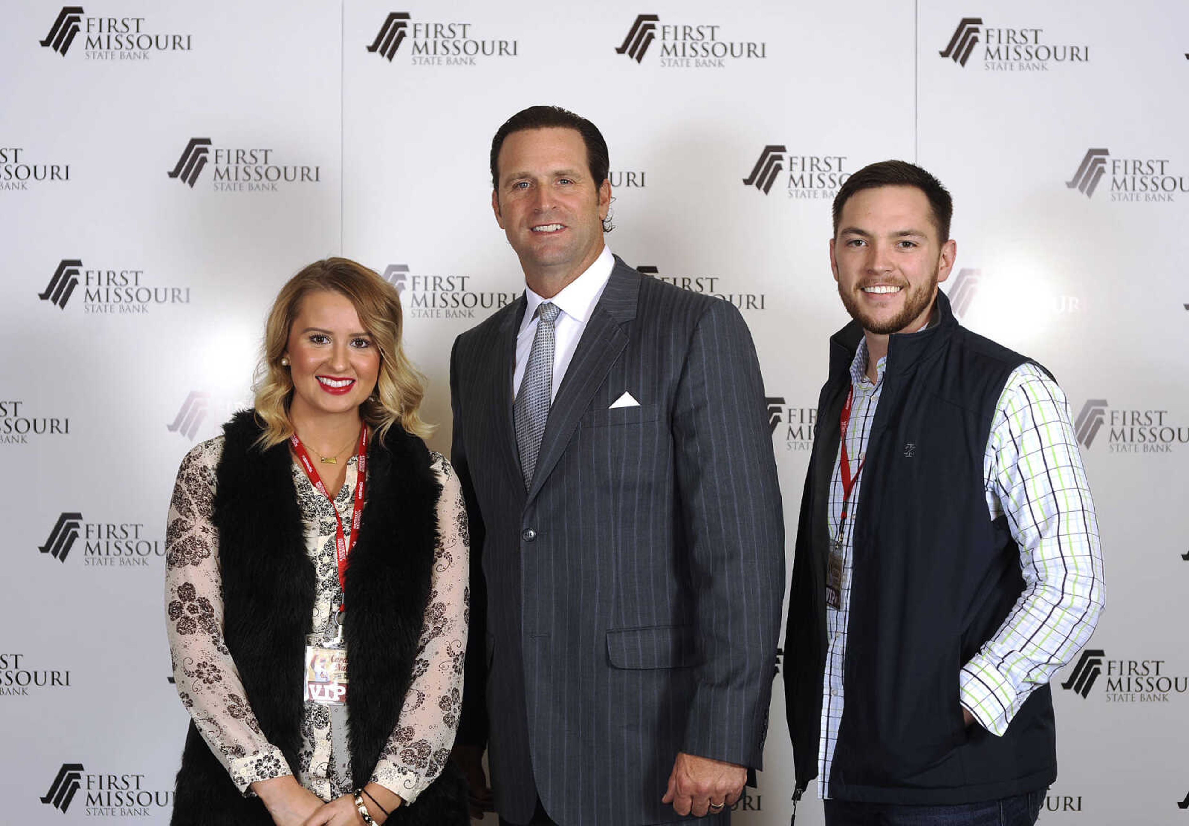 LAURA SIMON ~ lsimon@semissourian.com

Mike Matheny, manager of the St. Louis Cardinals, poses with fans during a VIP reception, Wednesday, Dec. 2, 2015, at Southeast Missouri State University's River Campus. "The State of Cardinals Nation" was presented by First Missouri State Bank.