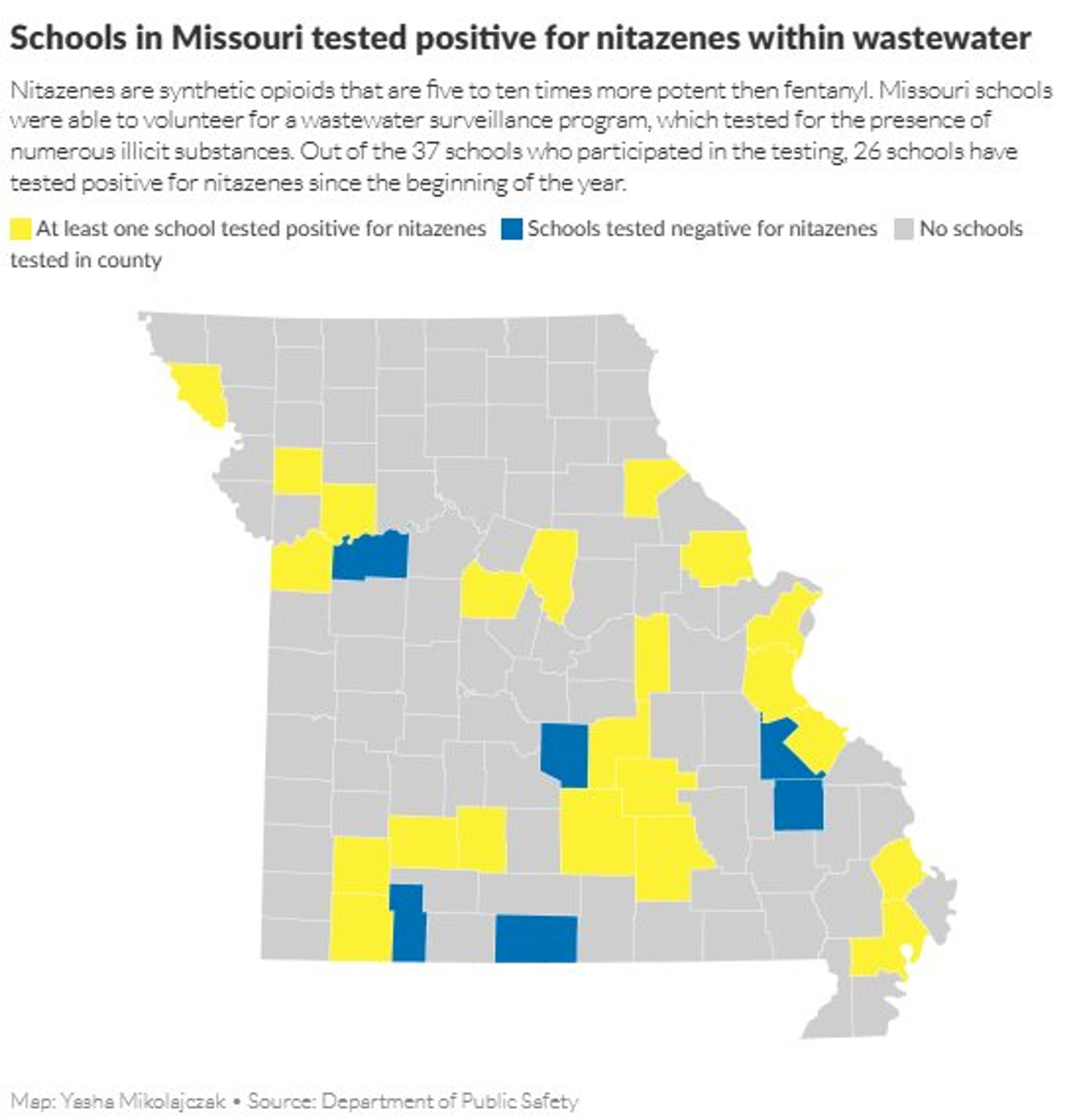 What are nitazenes? Traces of potent drug found in wastewater tests at Chaffee, 25 other schools in Missouri