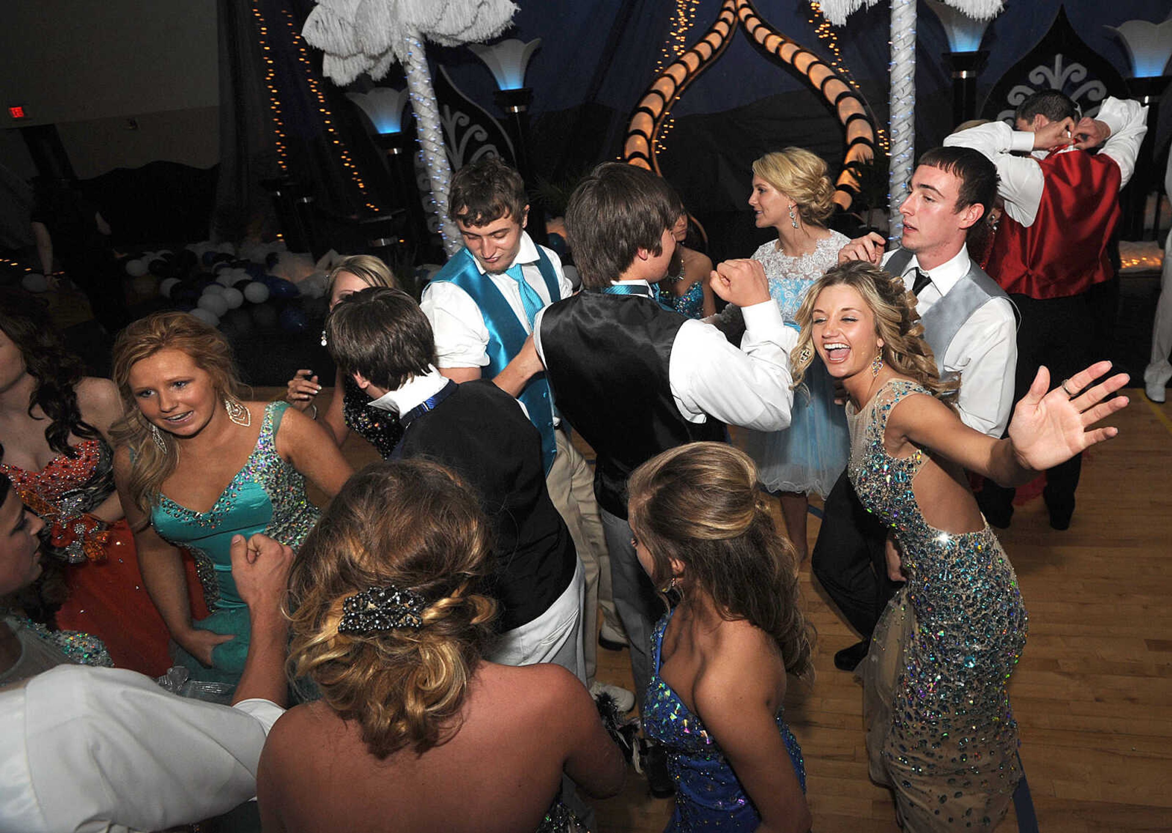 LAURA SIMON ~ lsimon@semissourian.com

Oran High School held its prom Saturday night, April 12, 2014, inside the school's gymnasium.