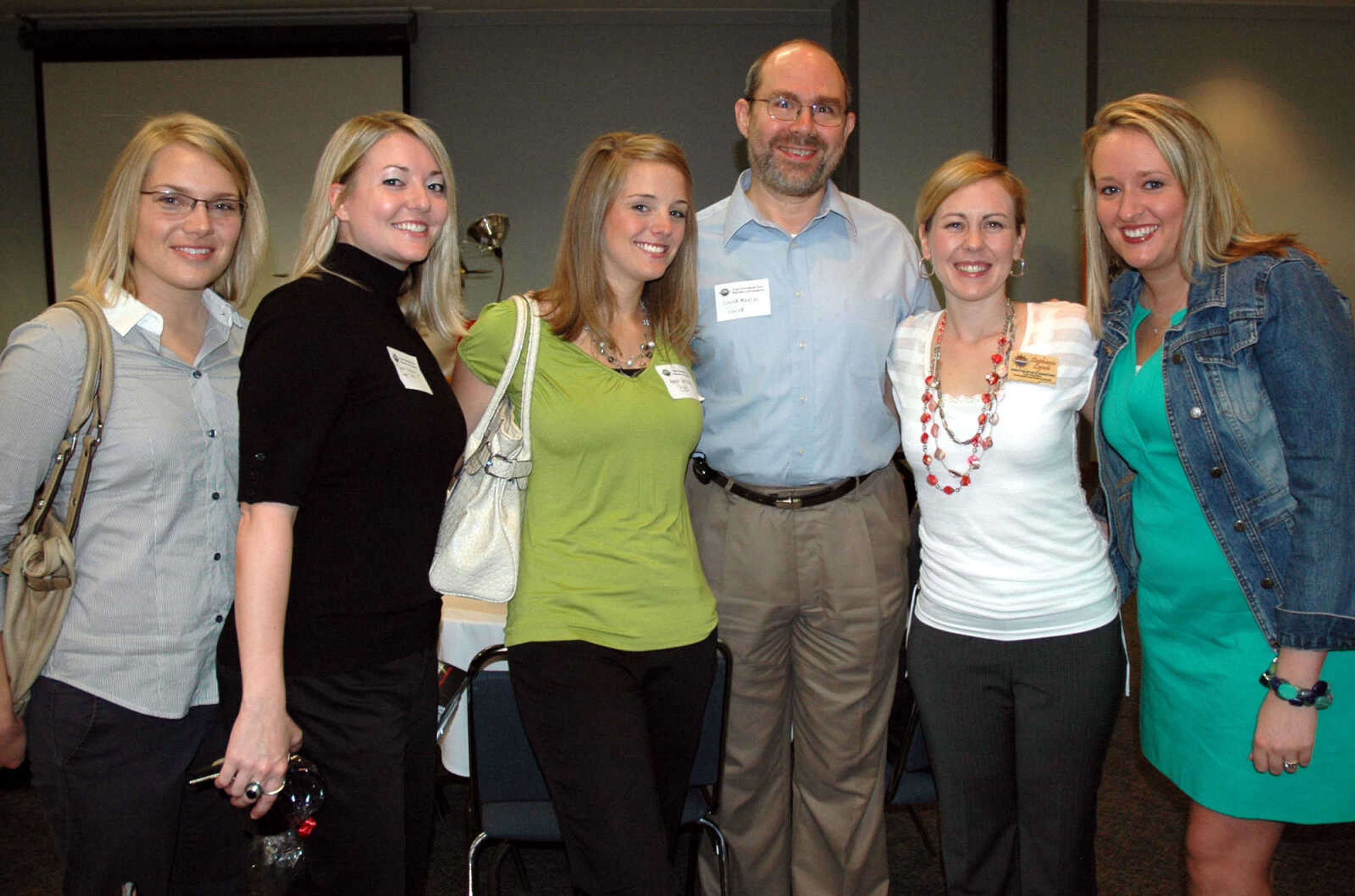 Brittney Ruopp, Sarah Vickery, Angie Herzog, Chuck Martin, Stephanie Lynch and Brittany Meek