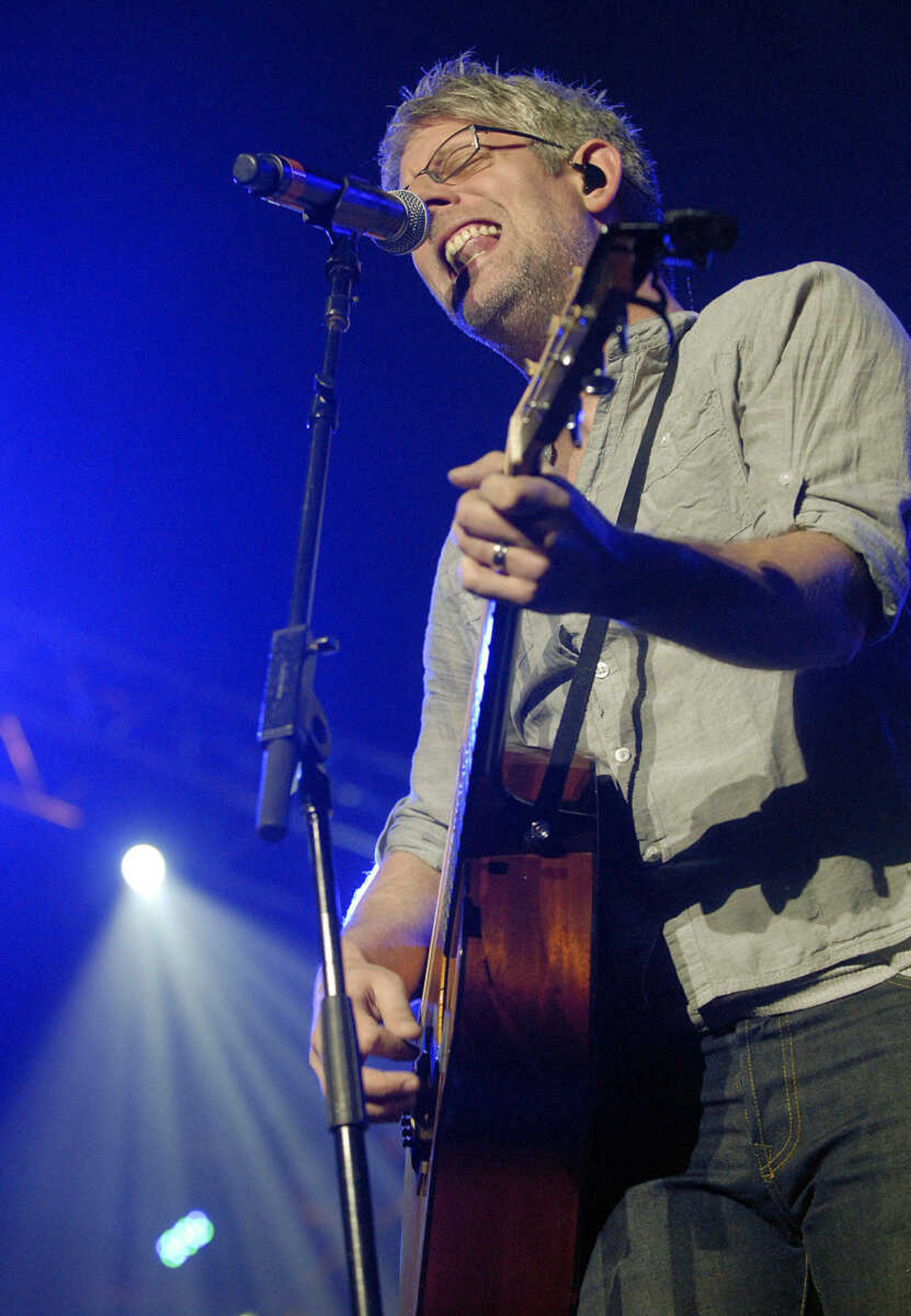 LAURA SIMON~lsimon@semissourian.com
Matt Maher performs Friday, January 28, 2011 during the Rock and Worship Roadshow 2011 tour at the Show Me Center in Cape Girardeau.