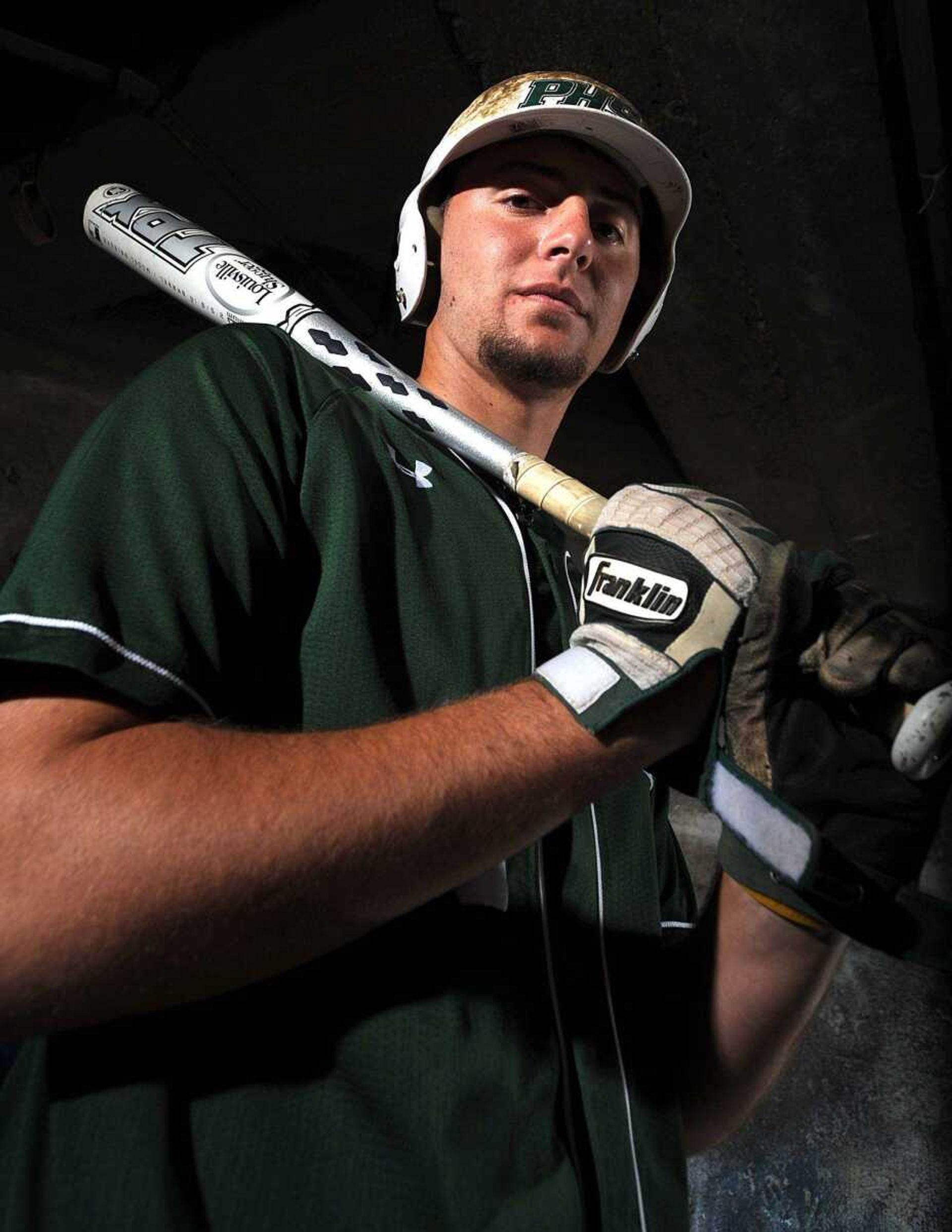 Perryville senior Jake Dobbelare hit three home runs in the Pirates' win over New Madrid County Central this season. He plans to play at Southwestern Illinois College next season. (Laura Simon)