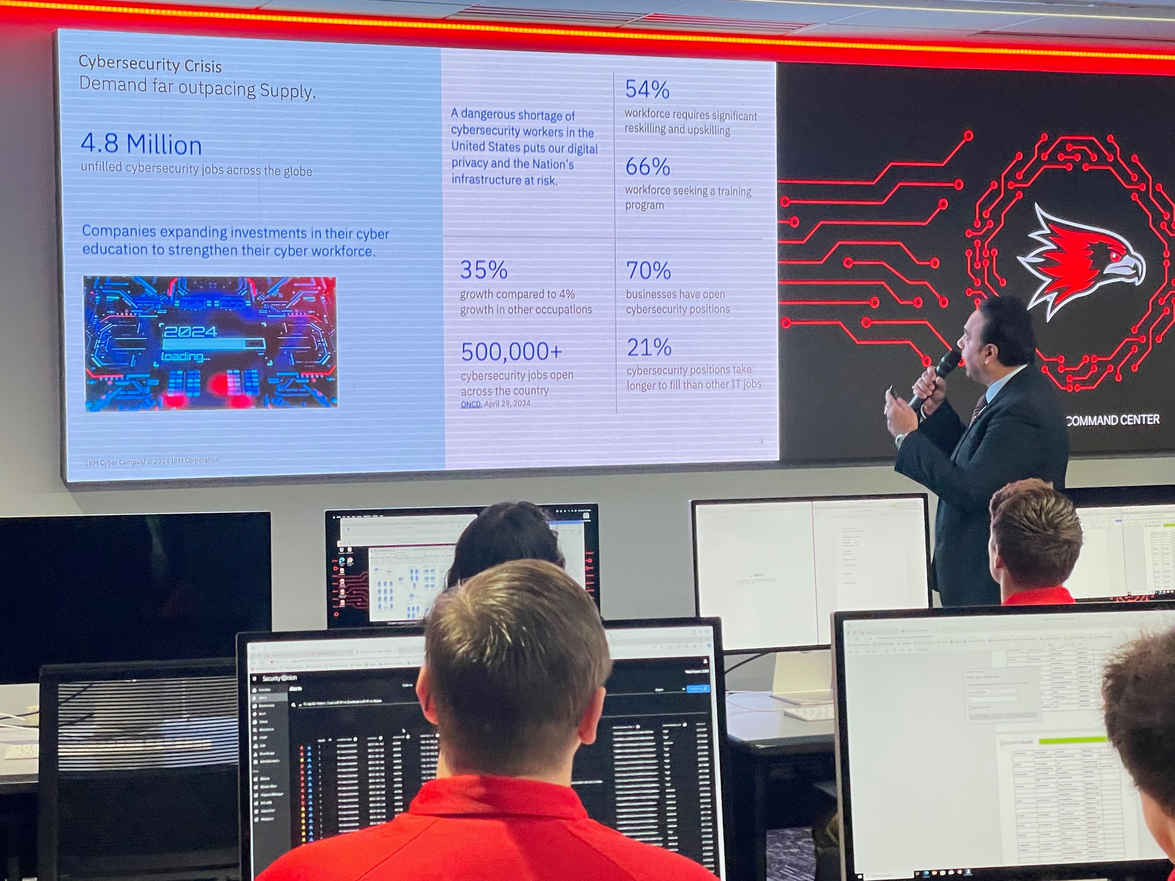 Udit Sharma, IBM business development leader, talks about the "dangerous shortage of cybersecurity workers in the United States."