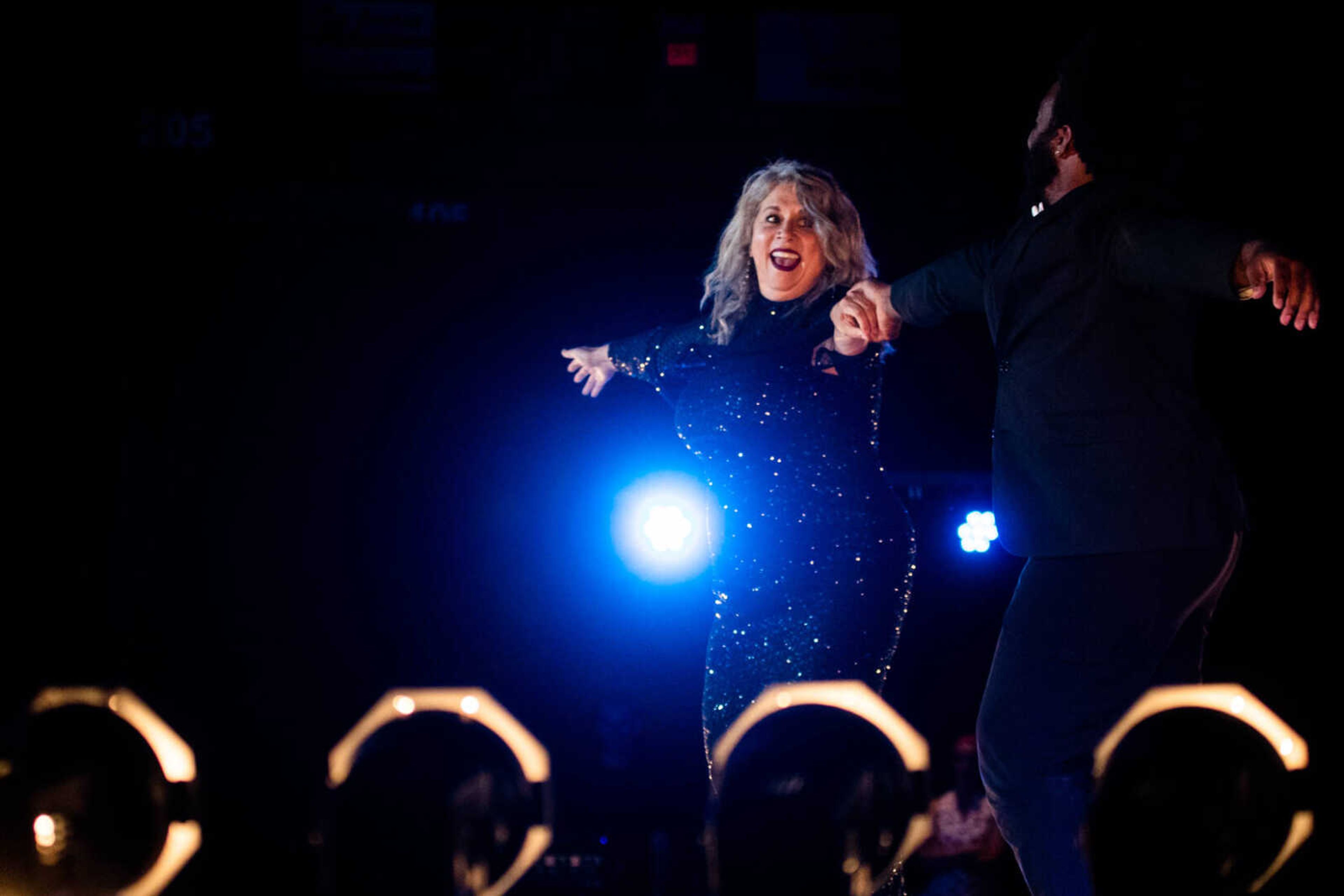 Sandra Koenig dances with Micheal Curry at&nbsp;the 2023 Dancing With Show Me Stars event on Saturday, July 29 at the Show Me Center.