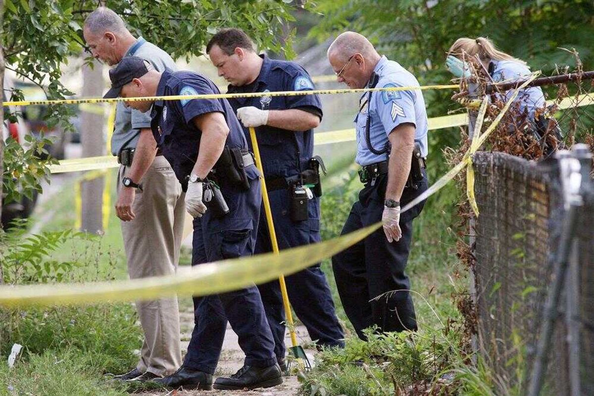 Young St. Louis police officer fatally shot; colleagues seek killer