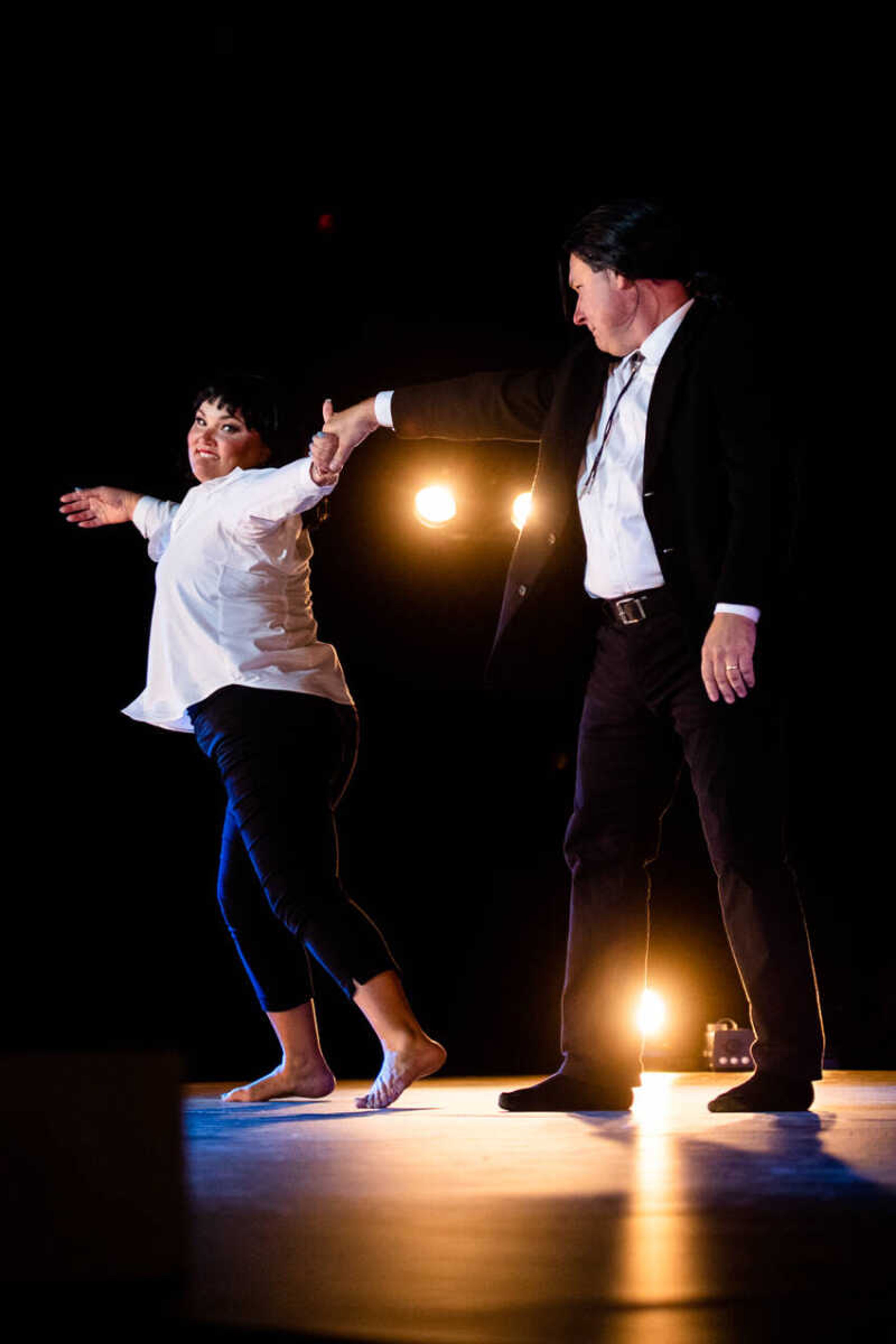 Stacy and Stacy Huff dance&nbsp;at&nbsp;the 2023 Dancing With Show Me Stars event on Saturday, July 29 at the Show Me Center.