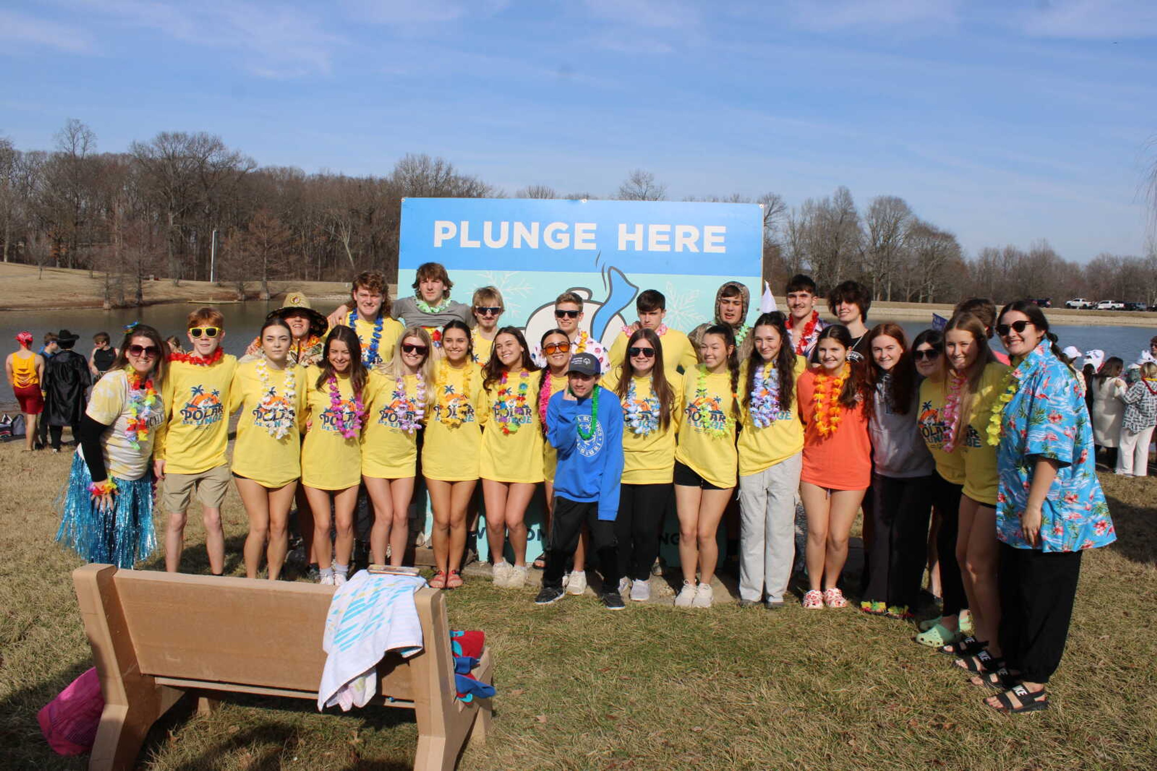 Chaffee Student Council had a group of 28 take the plunge this year, the largest group of the plunge.