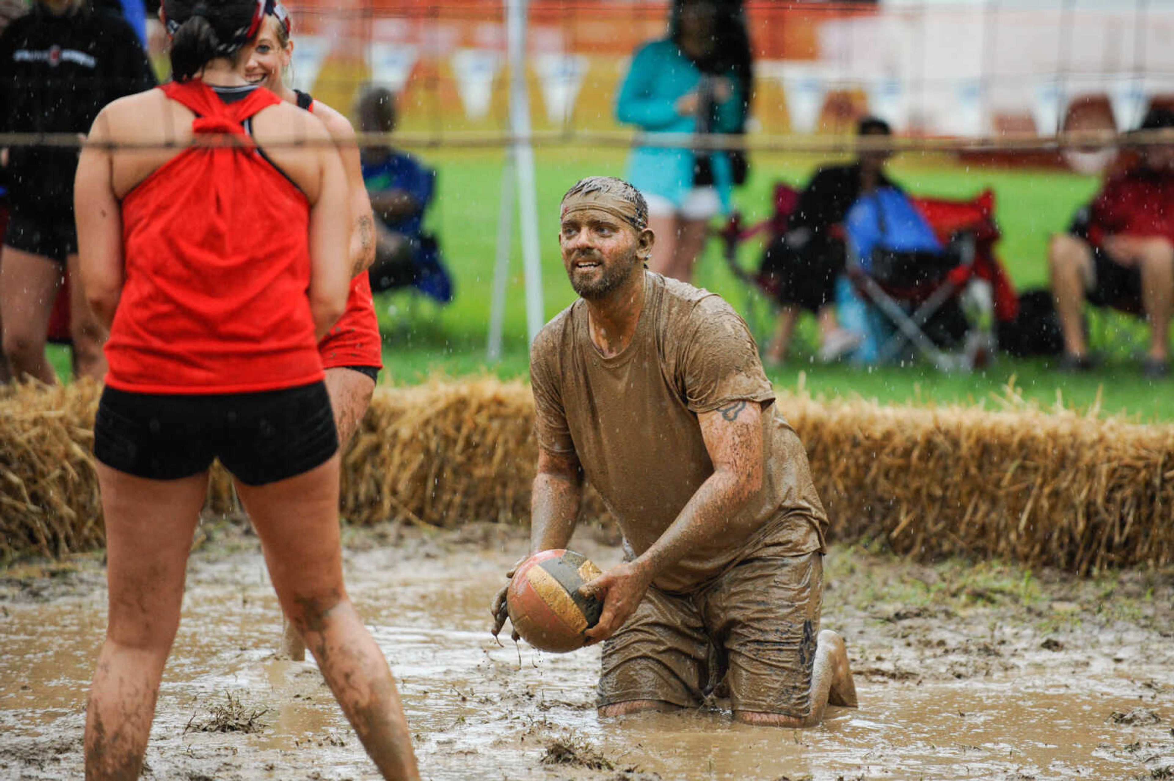 GLENN LANDBERG ~ glandberg@semissourian.com

Teams compete in the mud volleyball tournament during the Fourth of July celebration Monday, July 4, 2016 at Jackson City Park.