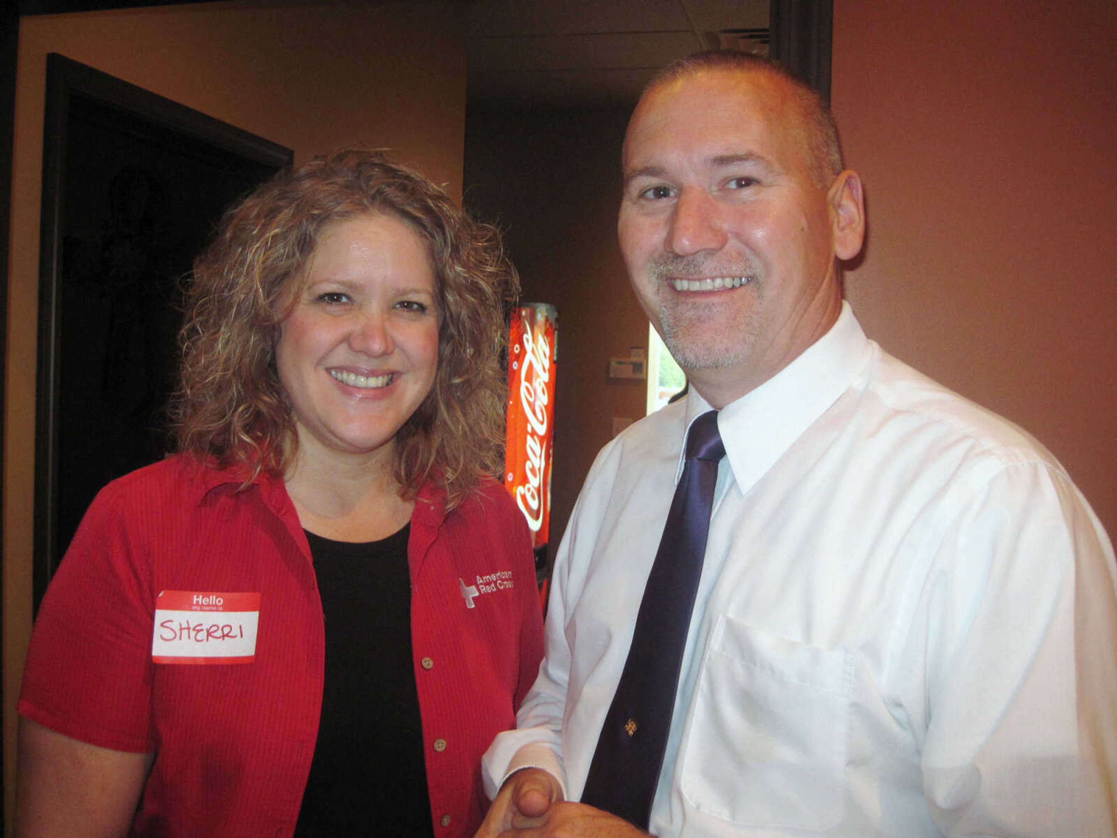 BRIAN BLACKWELL ~ bblackwell@semissourian.com

Sherri Brethold and Bob Houchins attended the Jackson Chamber of Commerce Business Breakfast at Creative Edge in Jackson, Mo., on May 21, 2010.