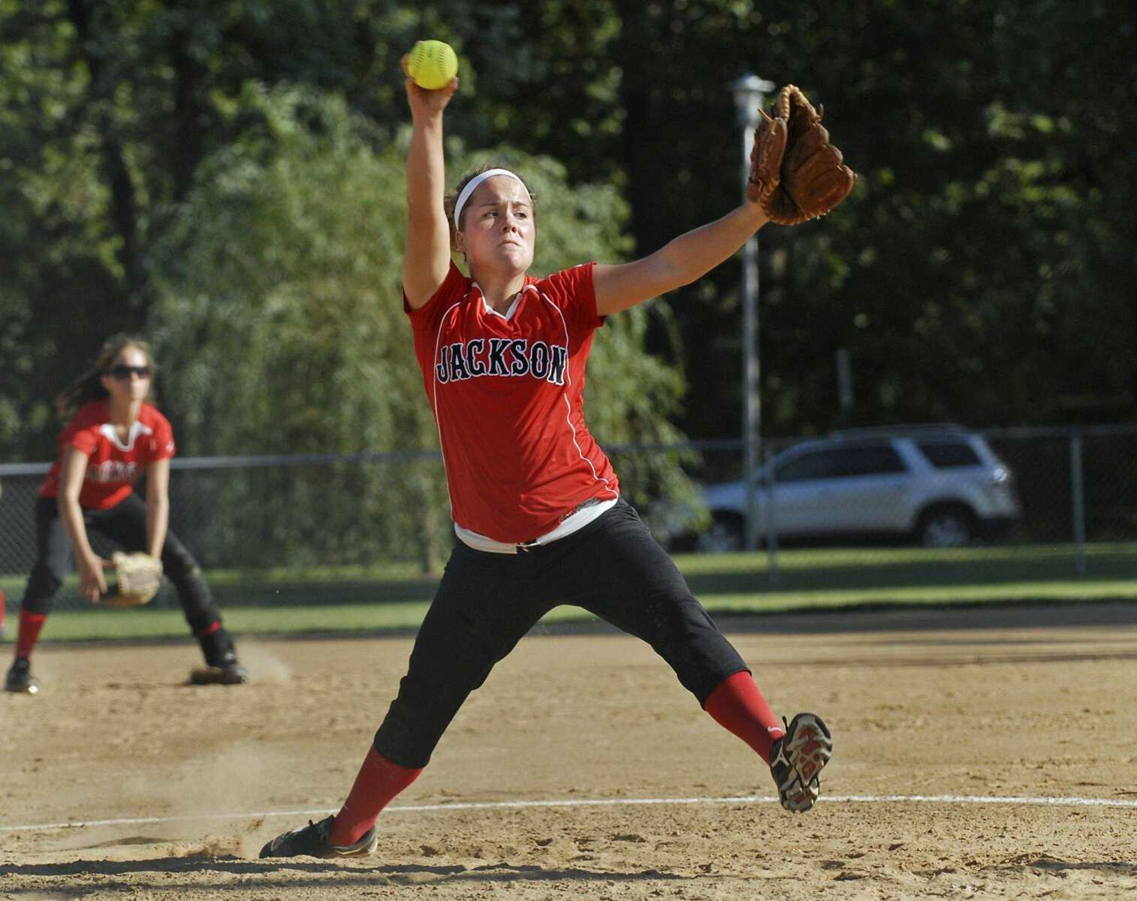 Jackson's Mollie Crader pitches during the second inning Wednesday in Jackson. (Kristin Eberts)