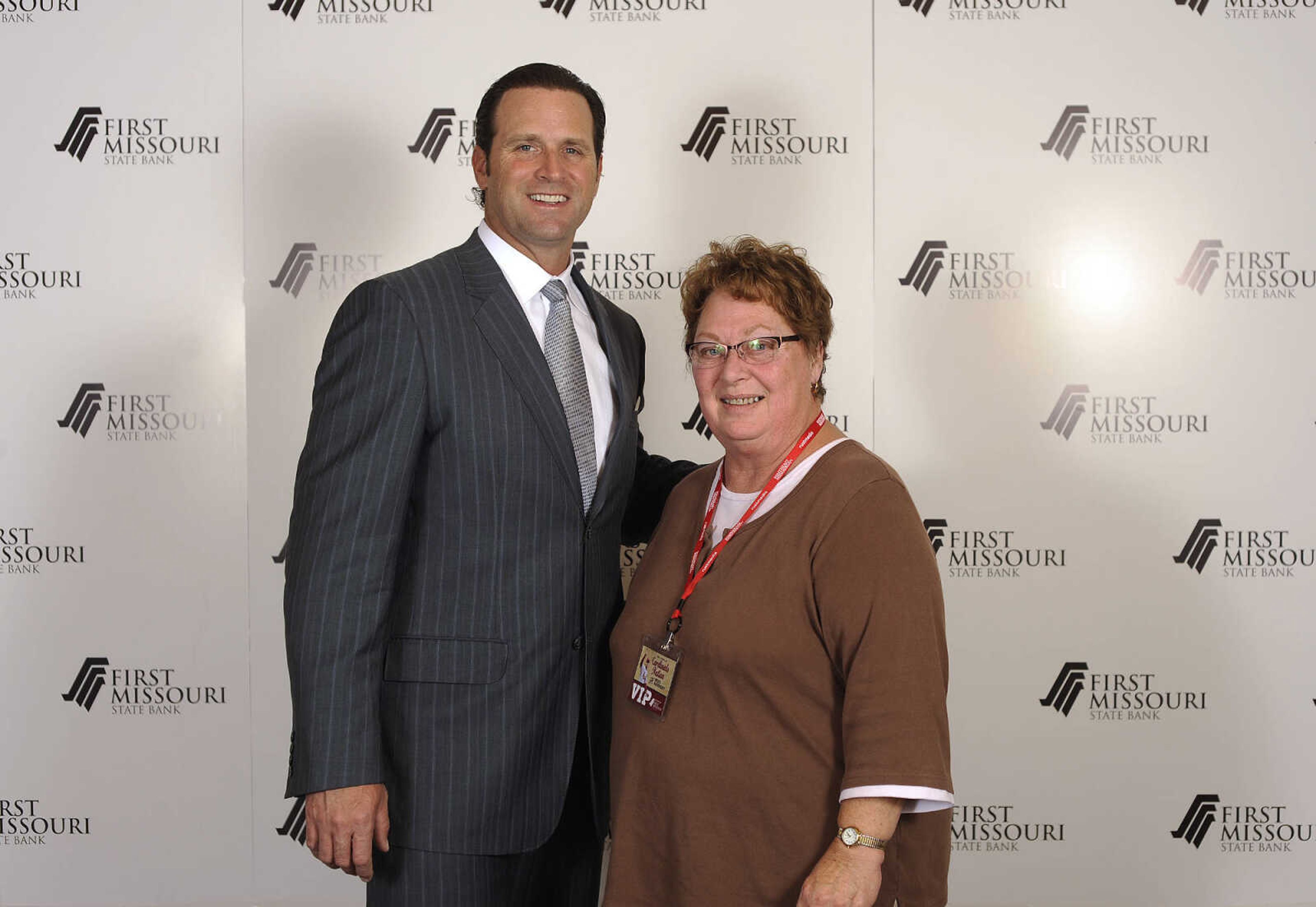 LAURA SIMON ~ lsimon@semissourian.com

Mike Matheny, manager of the St. Louis Cardinals, poses with fans during a VIP reception, Wednesday, Dec. 2, 2015, at Southeast Missouri State University's River Campus. "The State of Cardinals Nation" was presented by First Missouri State Bank.