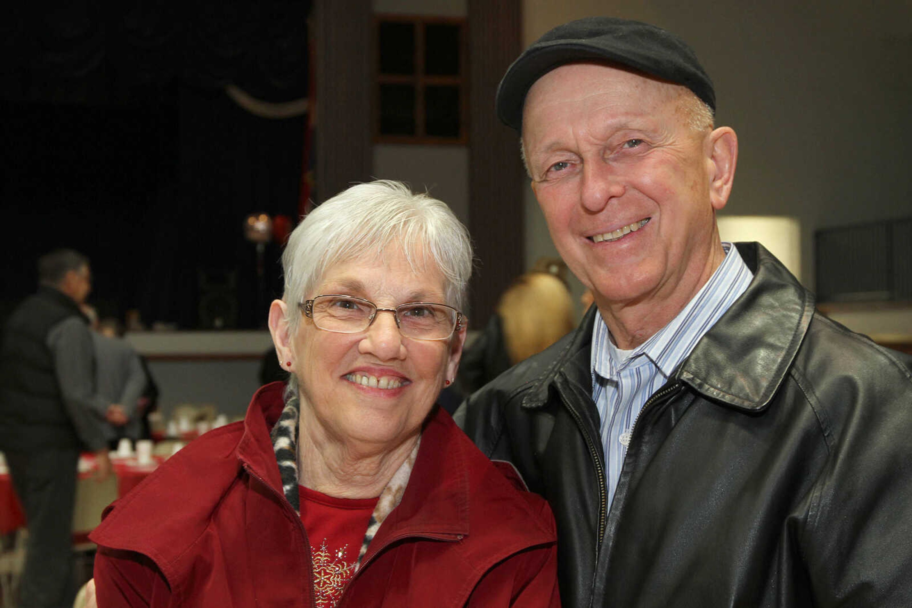 GLENN LANDBERG ~ glandberg@semissourian.com

Rosella and David Bohnert pose for a photo during the Valentine's Party sponsored by Schnucks Supermarket for couples who have been married for 50 or more years at the Arena Building Friday, Feb. 13, 2015. The couple have been married 52 years.