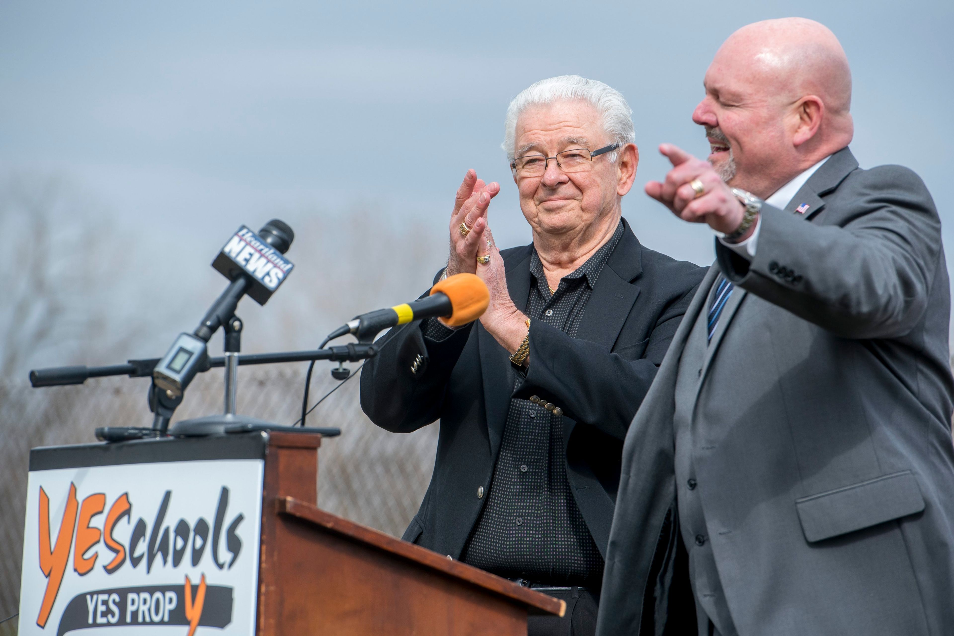 Harry Rediger with Jay Knudtson in 2019.