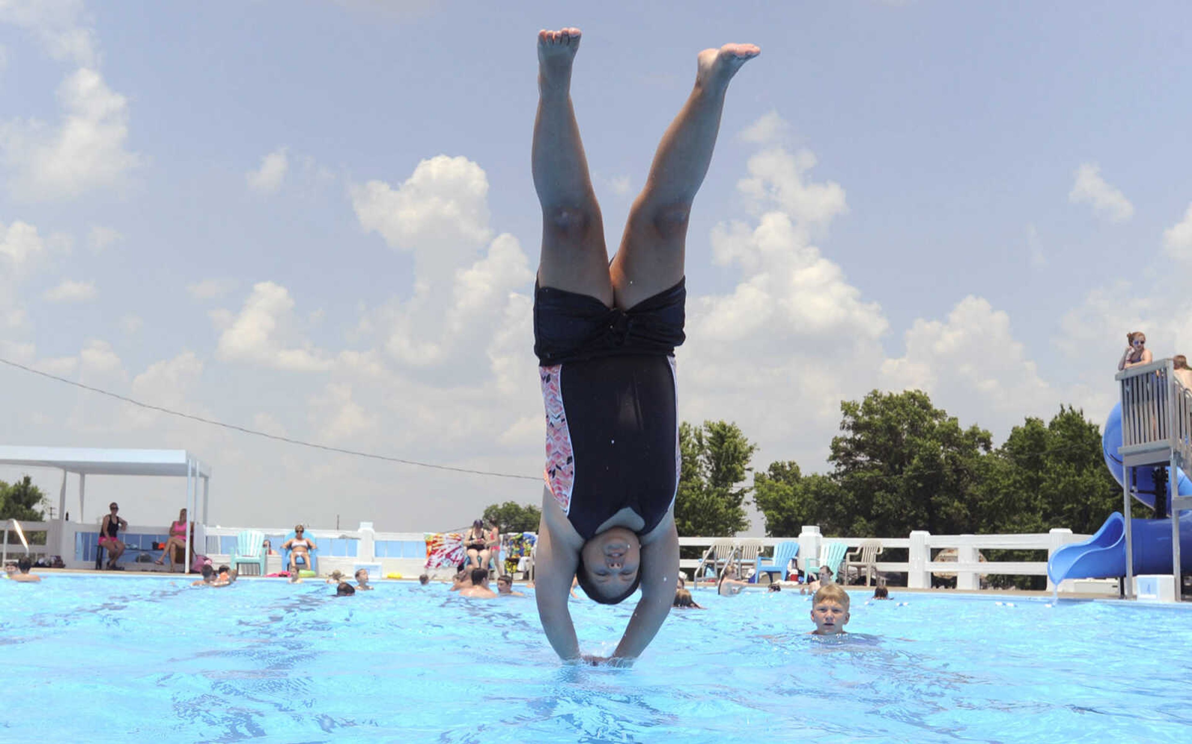 Fun at the Harmon Field Swimming Pool on Sunday, June 12, 2016 in Chaffee, Missouri.