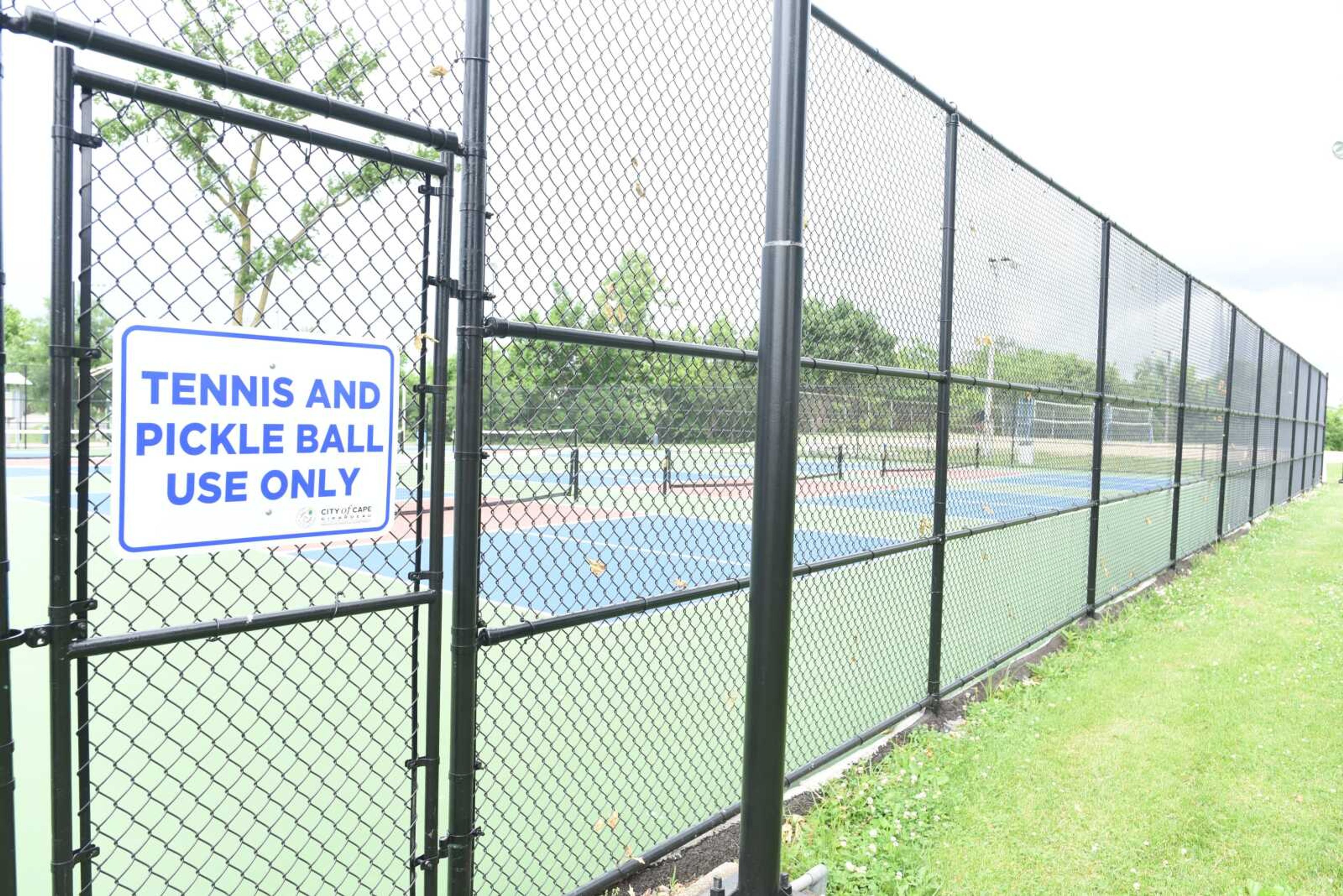 Cape Girardeau Parks officials have turned two tennis courts into six pickleball courts at Arena Park. The sport has been growing in popularity in recent years.