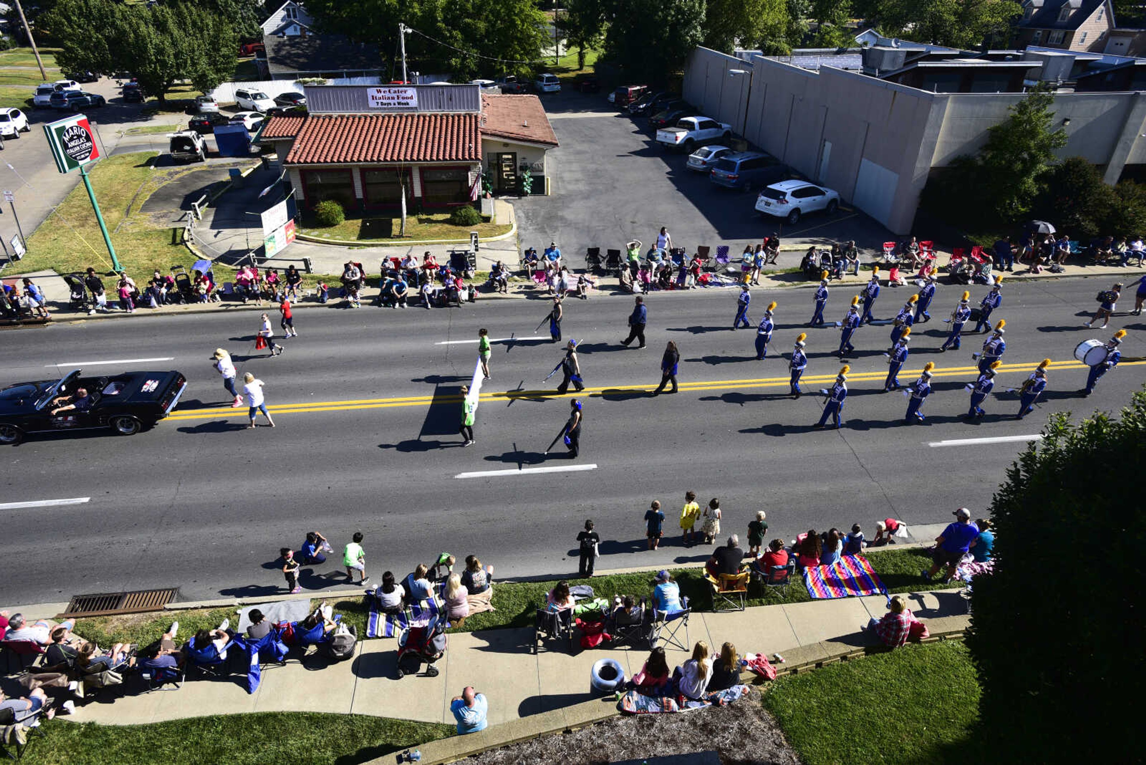 Scott City Marching Band perform down Broadway during the SEMO District Fair parade Saturday, Sept. 9, 2017 in Cape Girardeau.