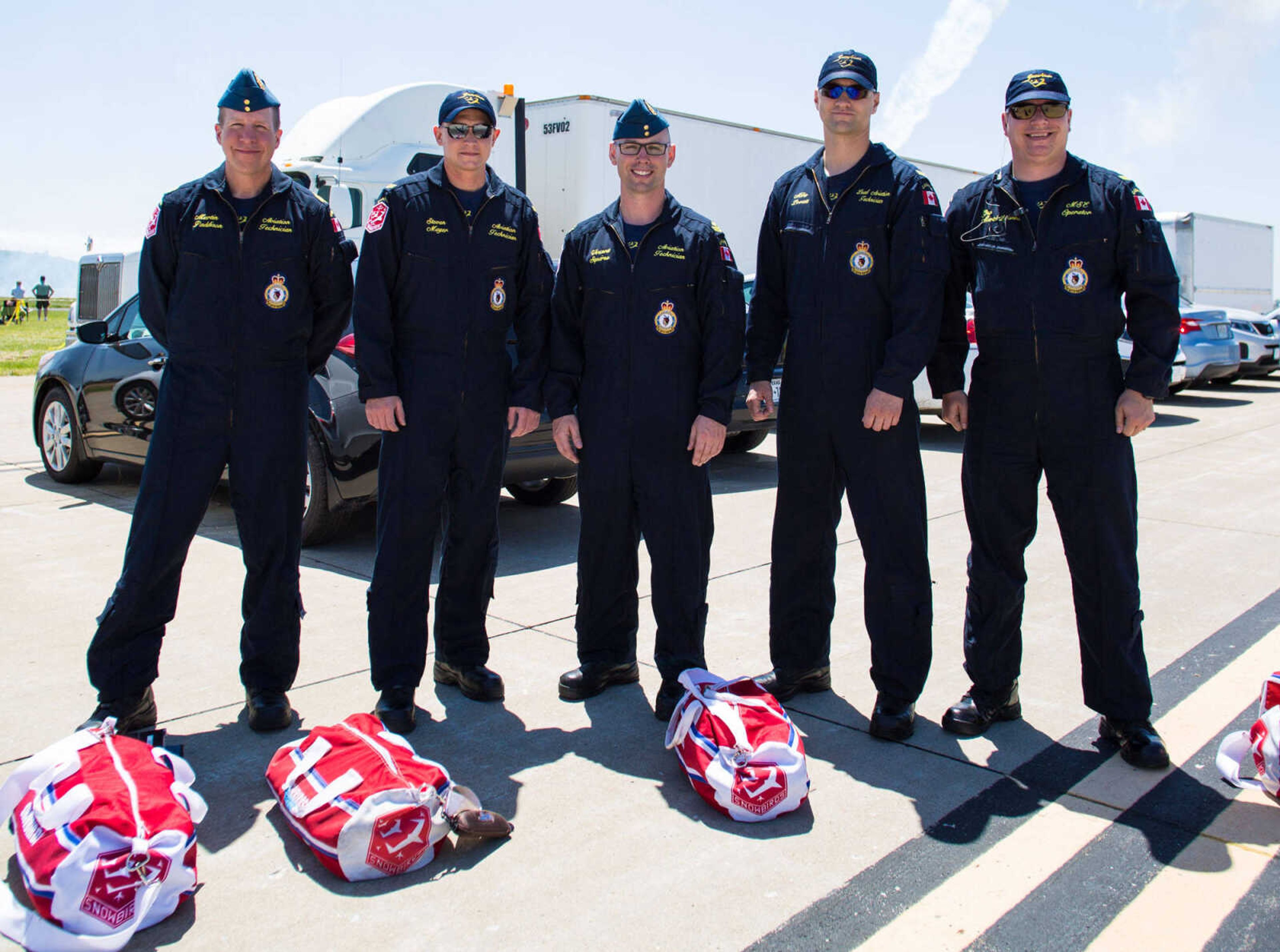 The Snowbirds support team. (Wes Langston)