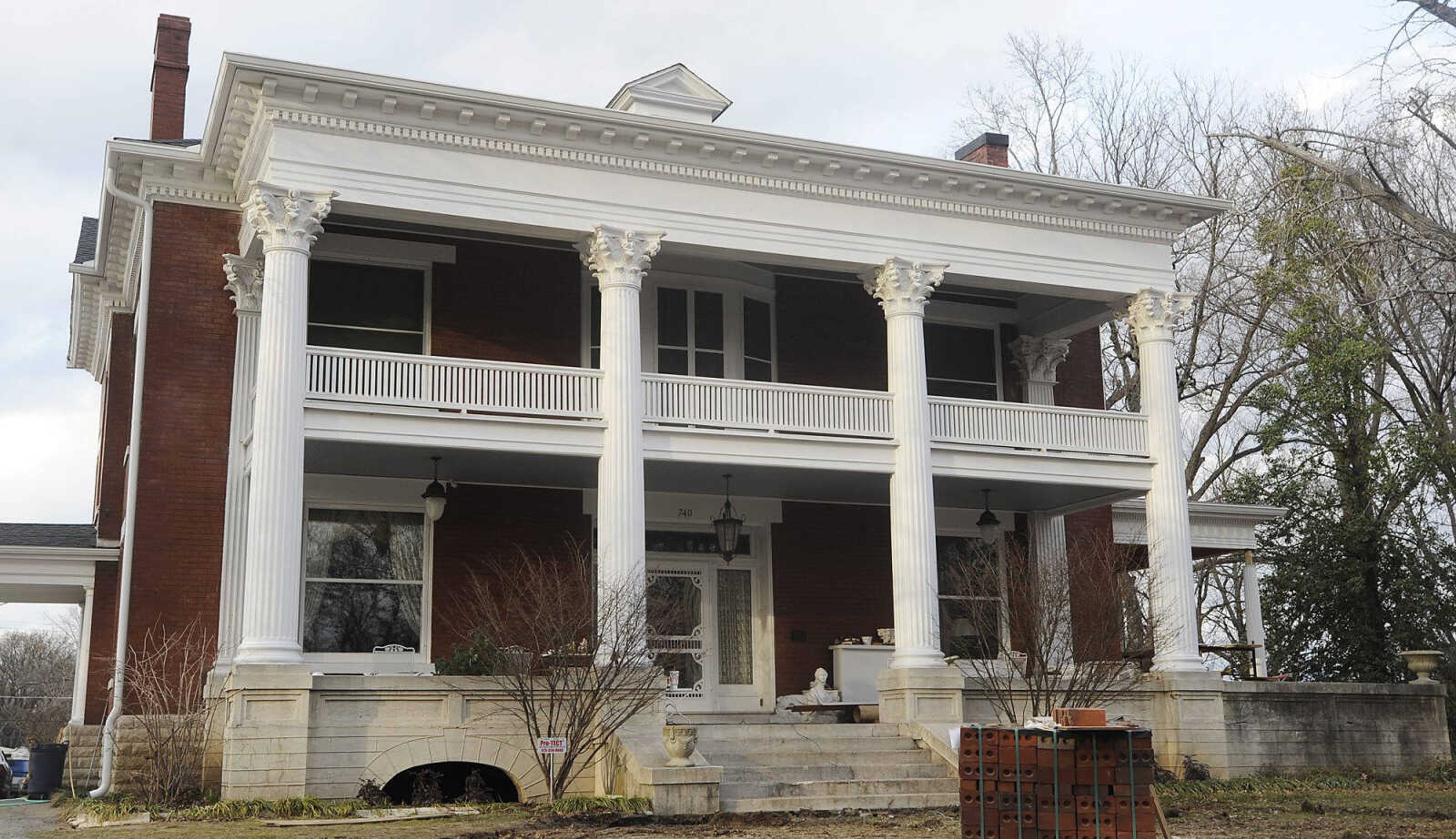 The Oliver-Leming House, 740 North Street Tuesday, March 12, in Cape Girardeau. The house is where Missouri state flag was designed in 1913 by Marie Watkins Oliver, wife of state Senator R.B. Oliver. The home is now owned by Drs. Bert and Mary Ann Kellerman and will be featured in a three-day Missouri Flag Centennial Celebration scheduled for March 21 through March 23. (Adam Vogler)