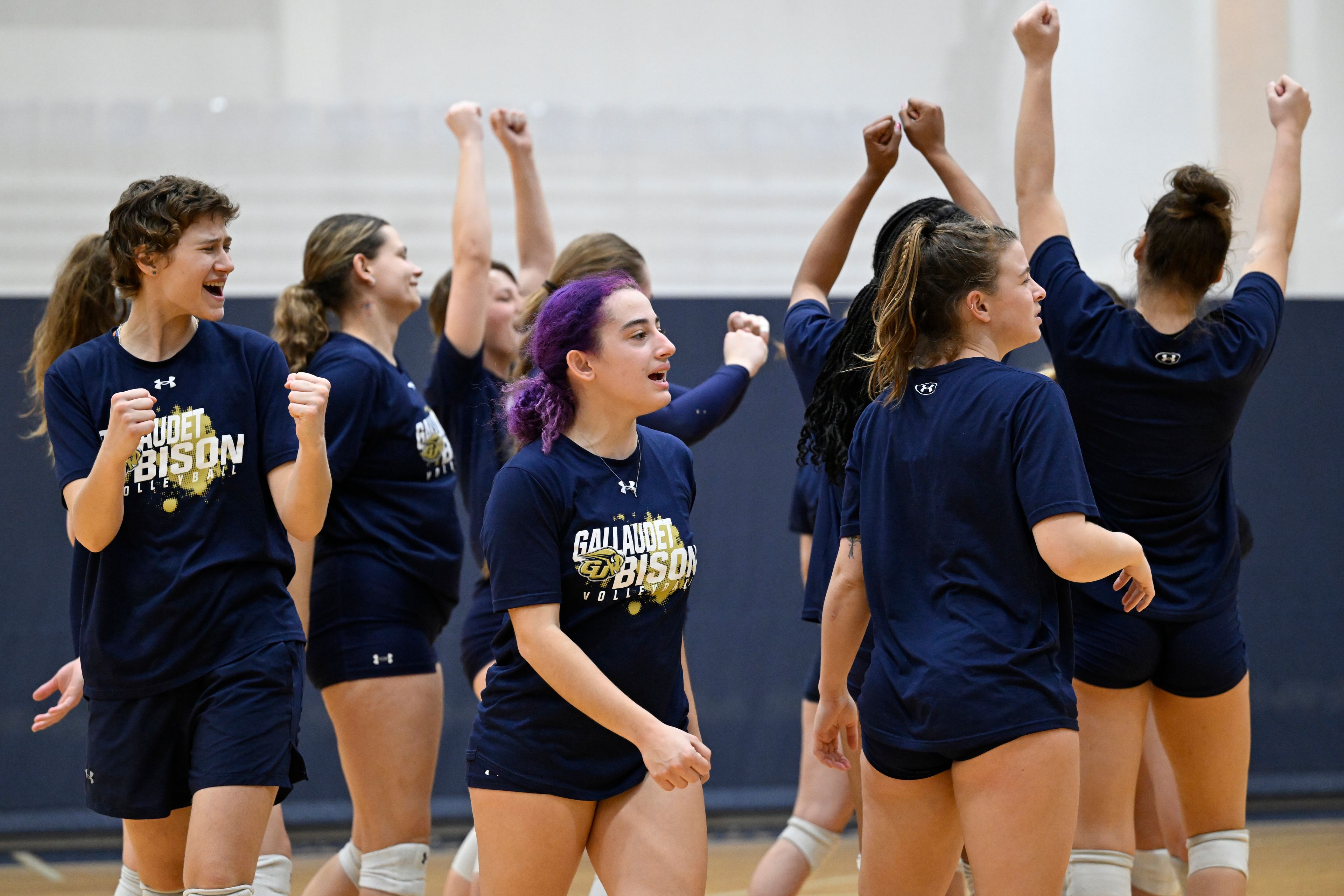 Gallaudet women's volleyball team is signing, quietly winning and rolling into the NCAA Tournament