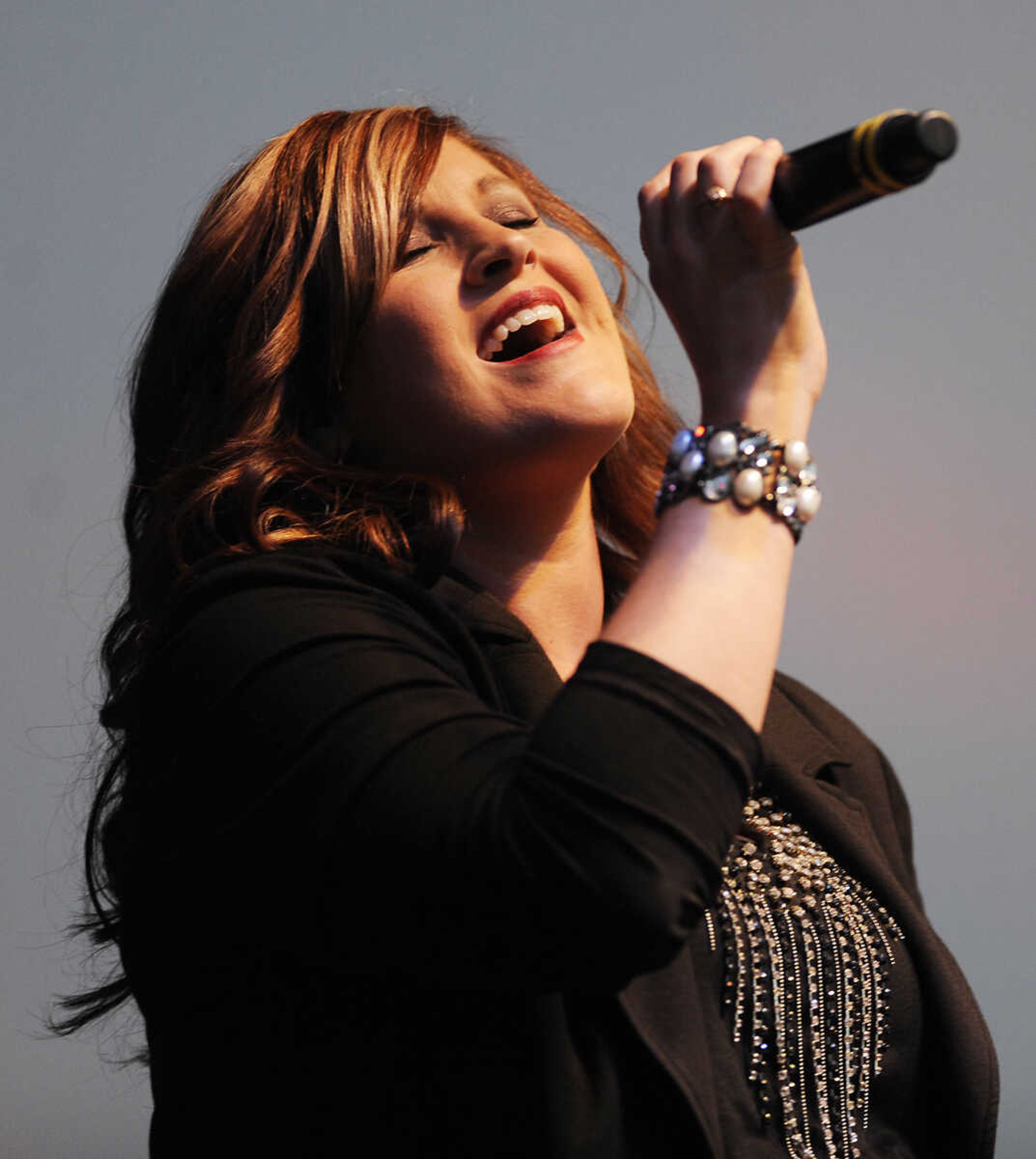 Rachel McDowell of Risco performs in the finals 2012 Heartland Idol competition at at the SEMO District Fair Wednesday, September 12, at Arena Park in Cape Girardeau. McDowell won the annual singing competition.