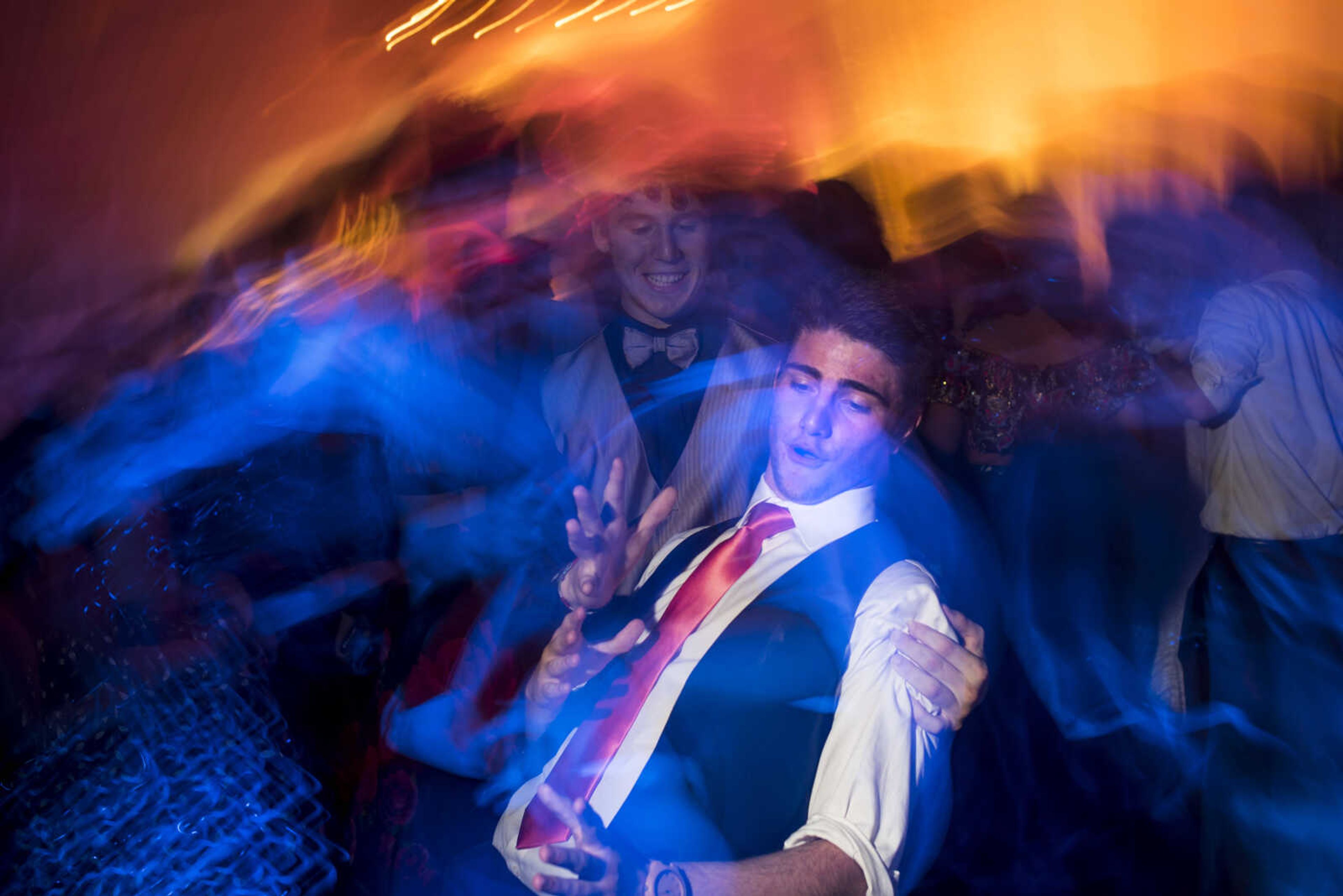 Giacomo Bellodi dances during Cape Central High School Prom Saturday, April 27, 2019, at Ray's Banquet Center in Cape Girardeau.