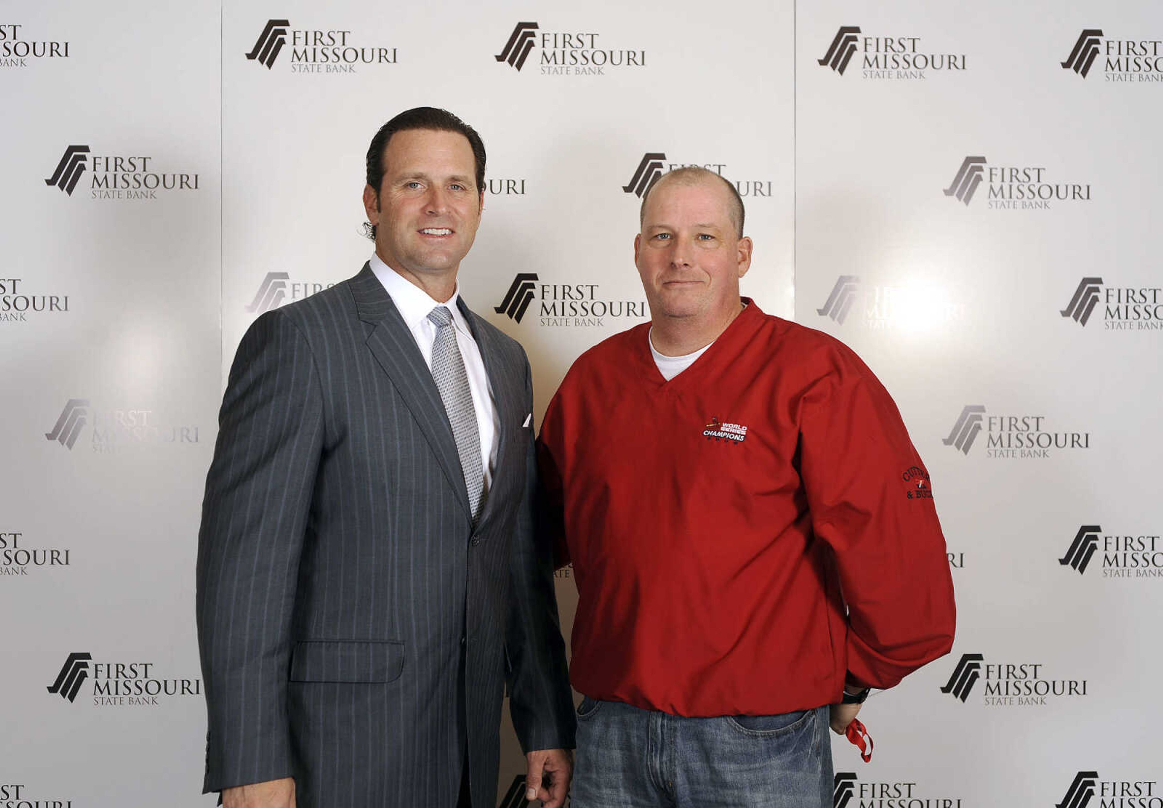 LAURA SIMON ~ lsimon@semissourian.com

Mike Matheny, manager of the St. Louis Cardinals, poses with fans during a VIP reception, Wednesday, Dec. 2, 2015, at Southeast Missouri State University's River Campus. "The State of Cardinals Nation" was presented by First Missouri State Bank.