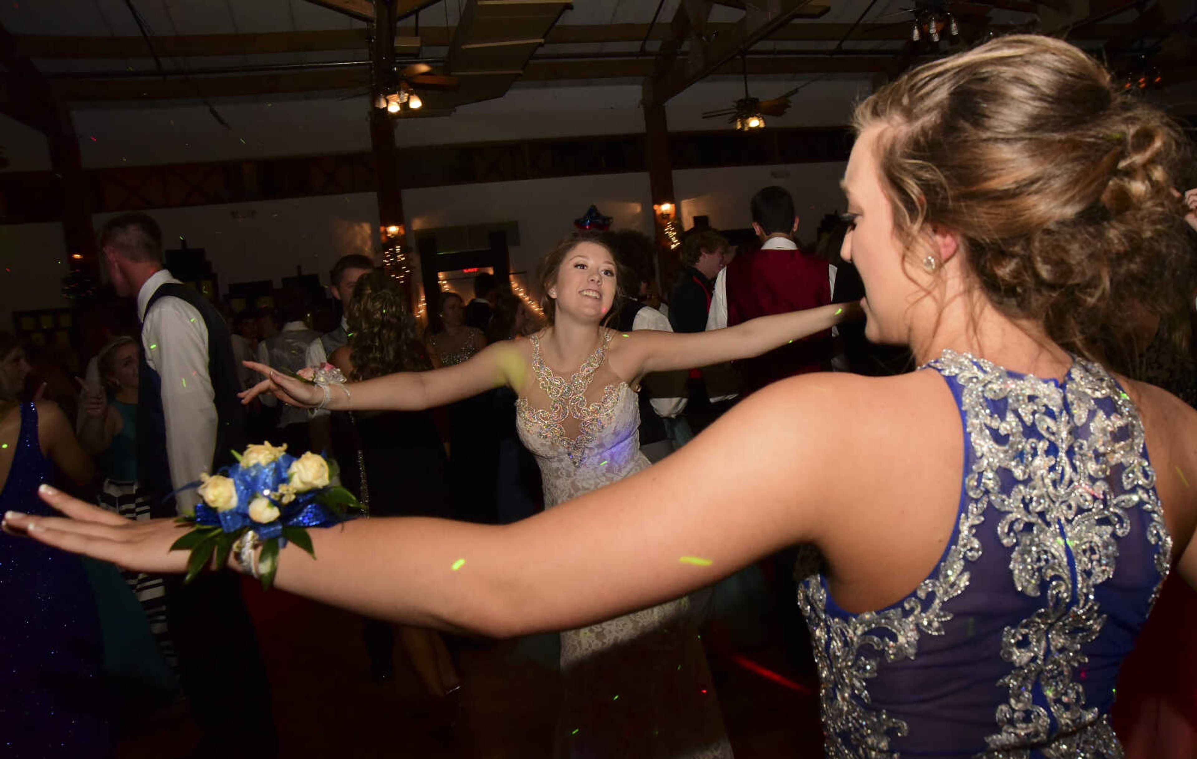 Students enjoy themselves during the Notre Dame prom Friday, May 5, 2017 at the Bavarian Halle in Jackson.