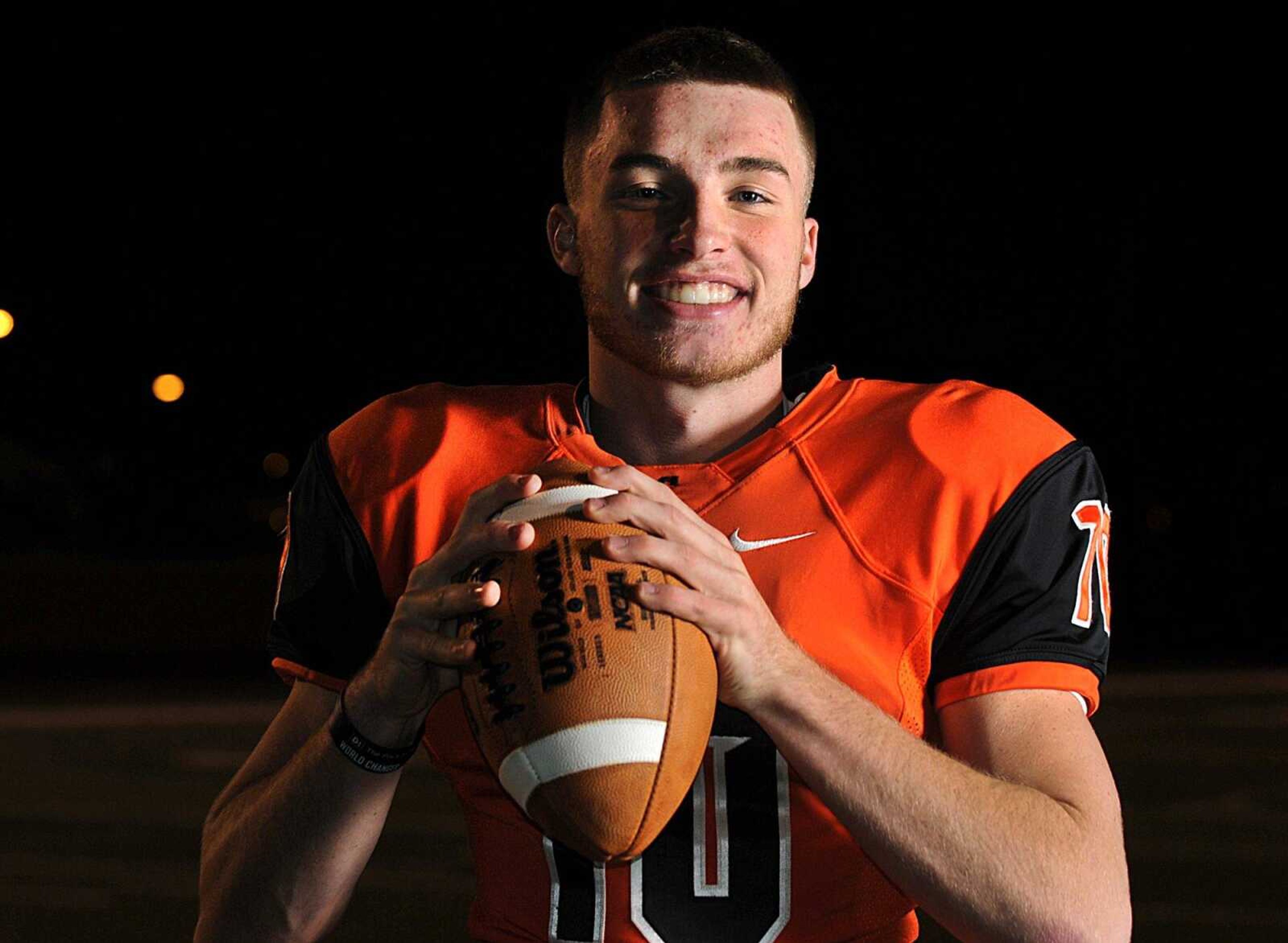 Cape Central quarterback Peyton Montgomery will bring his speed to Saturday's State championship game against Webb City in St. Louis, Missouri. (Laura Simon)