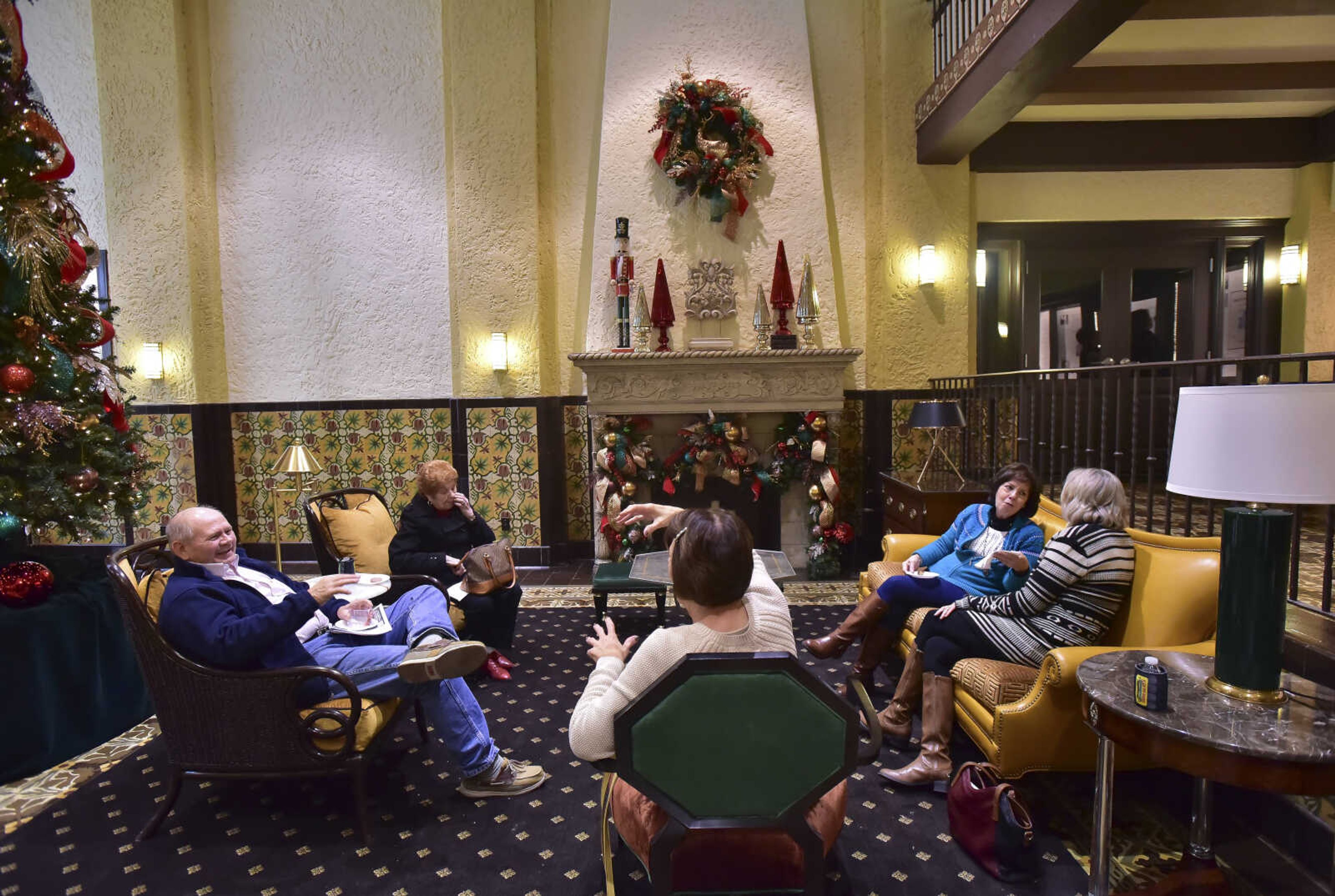 ANDREW J. WHITAKER ~ awhitaker@semissourian.com
People tour the Marquette Tower during the 29th annual LFCS Holiday Home Tour Saturday, Dec. 3, 2016 in Cape Girardeau.