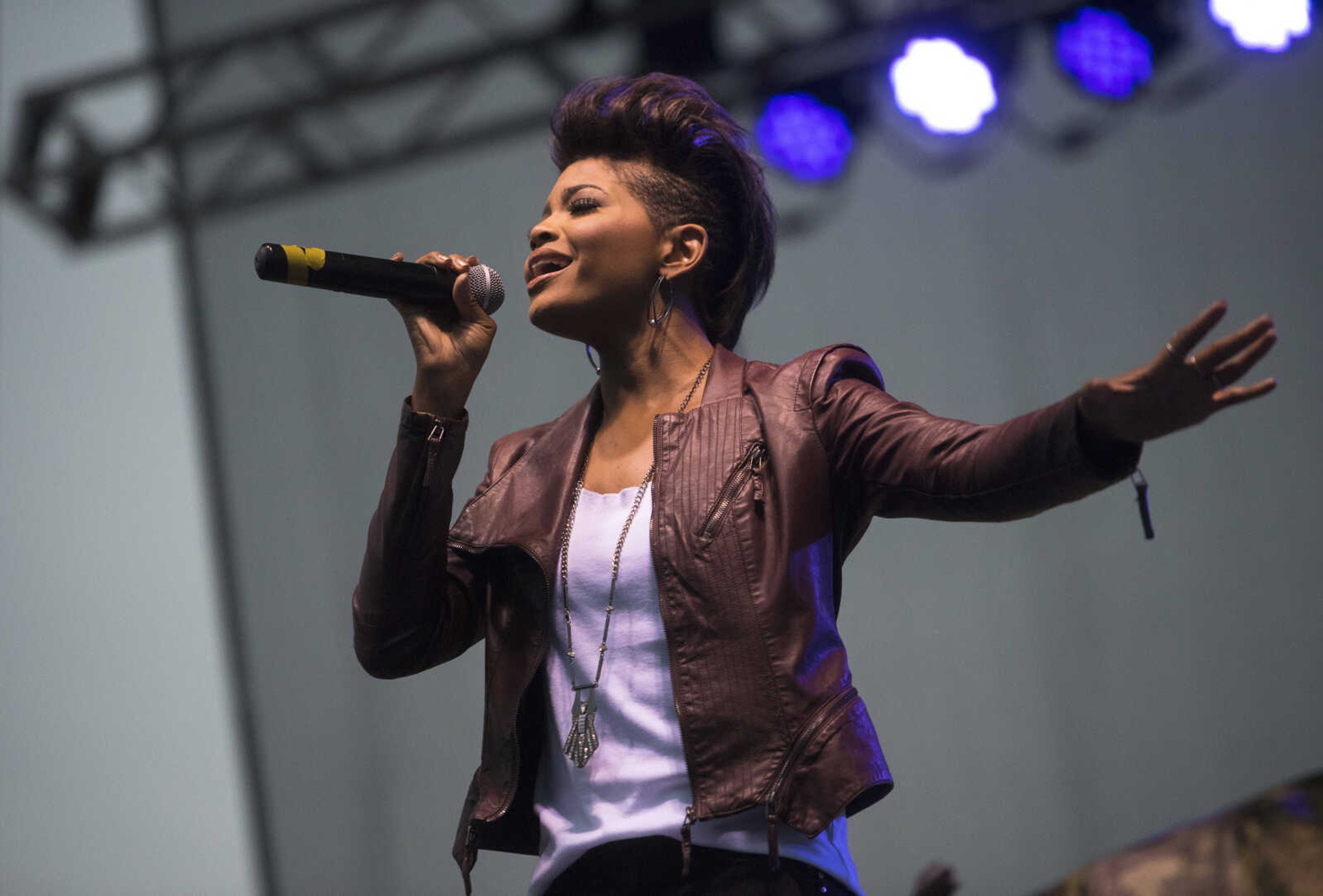 Jasmine Murray performs at the SEMO District Fair on September 12, 2017, in Cape Girardeau.