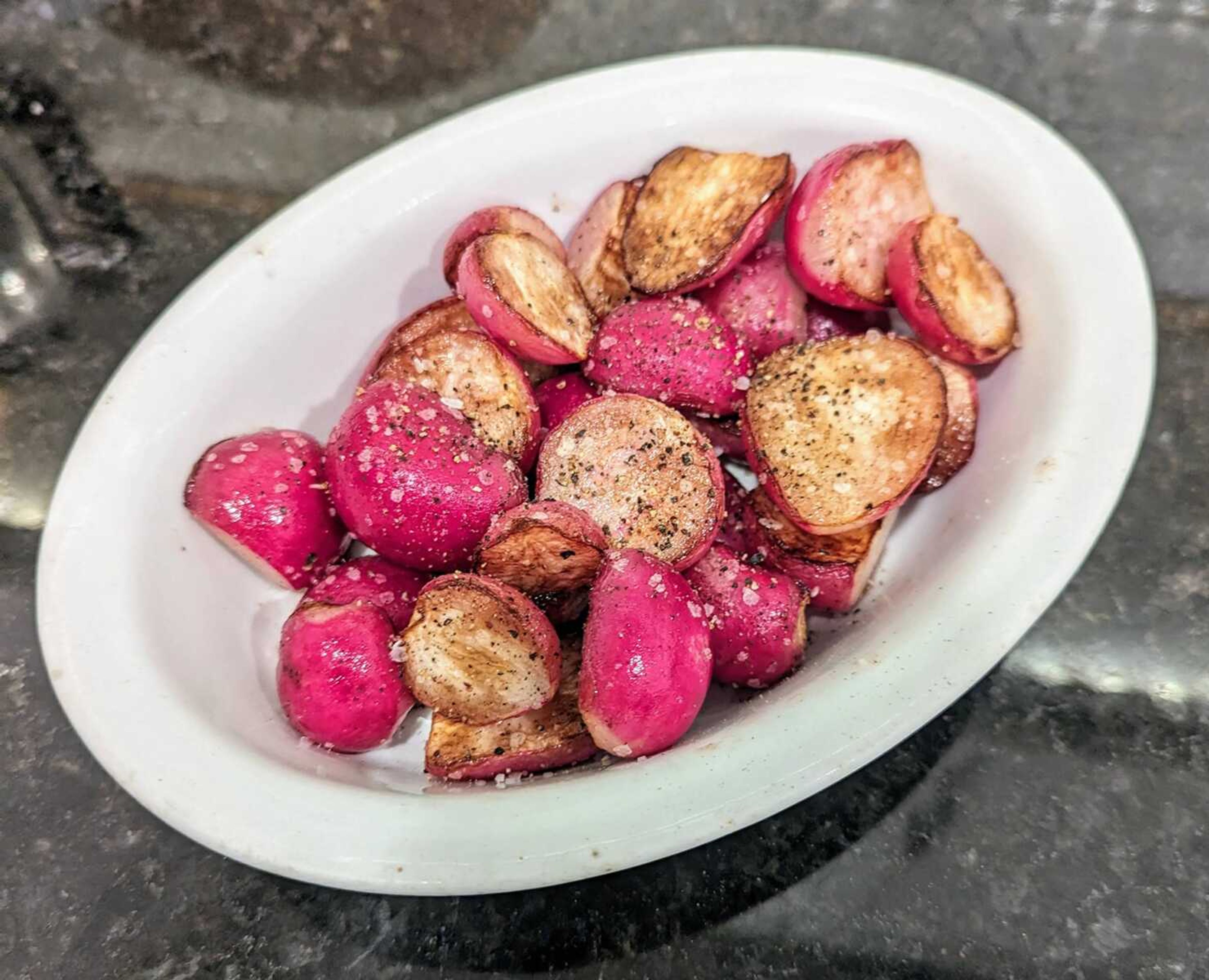 Sauteeing radishes transforms them into a sweet side dish that can be a welcome departure from potatoes. 