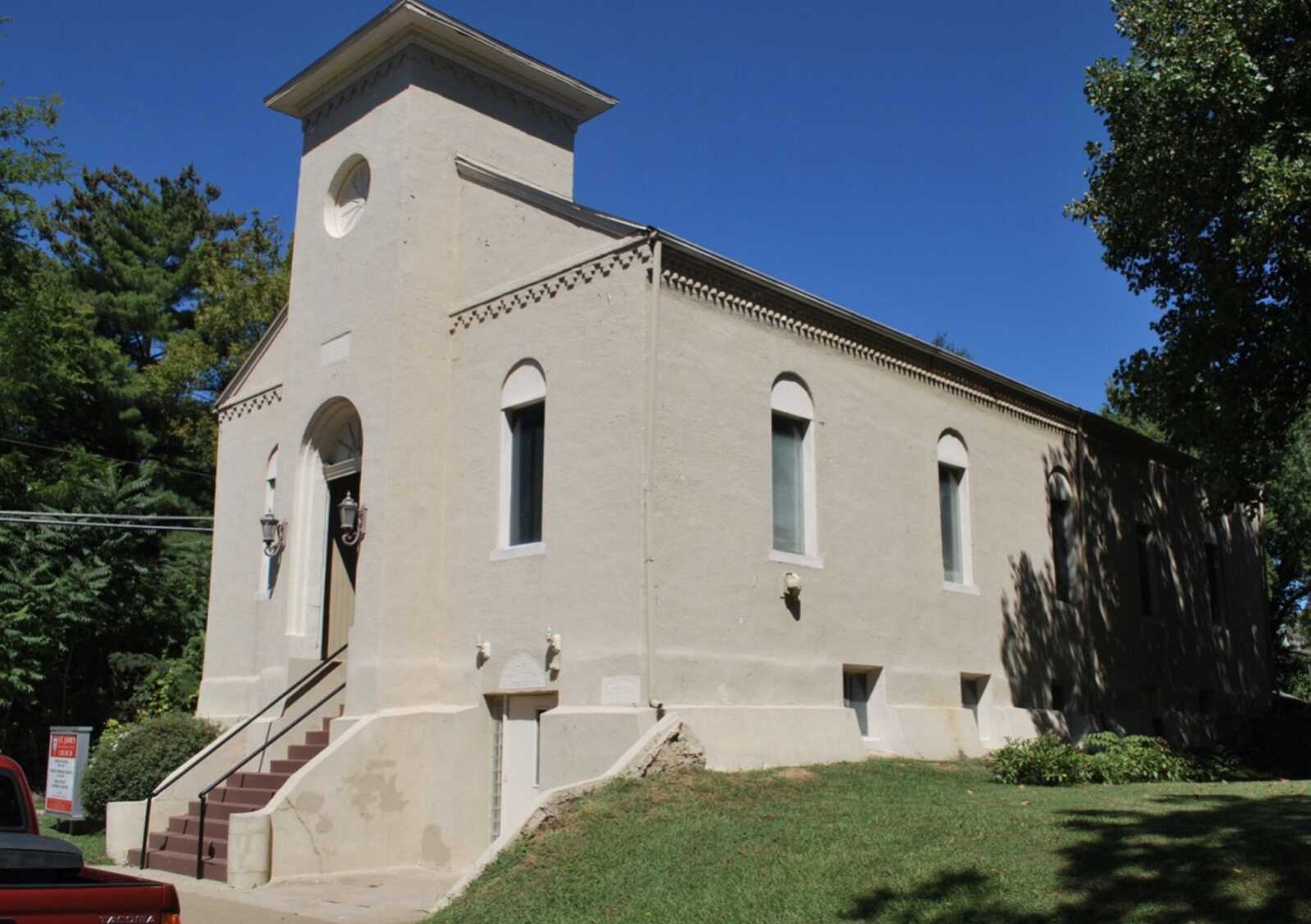 St. James African Methodist Episcopal Church. The 2013 photo submitted with application materials placing the building on the National Register of Historic Places.