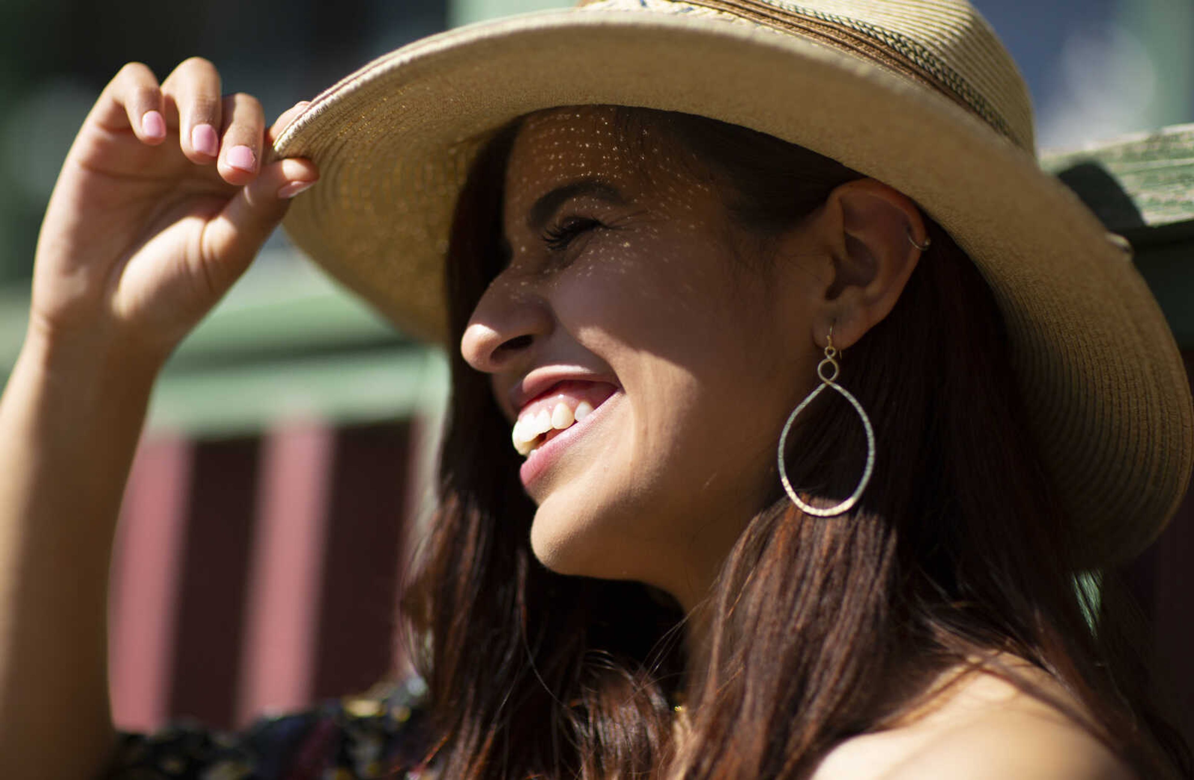 Vania Johnson models clothes, jewelry and shoes from Stash in Cape Girardeau.