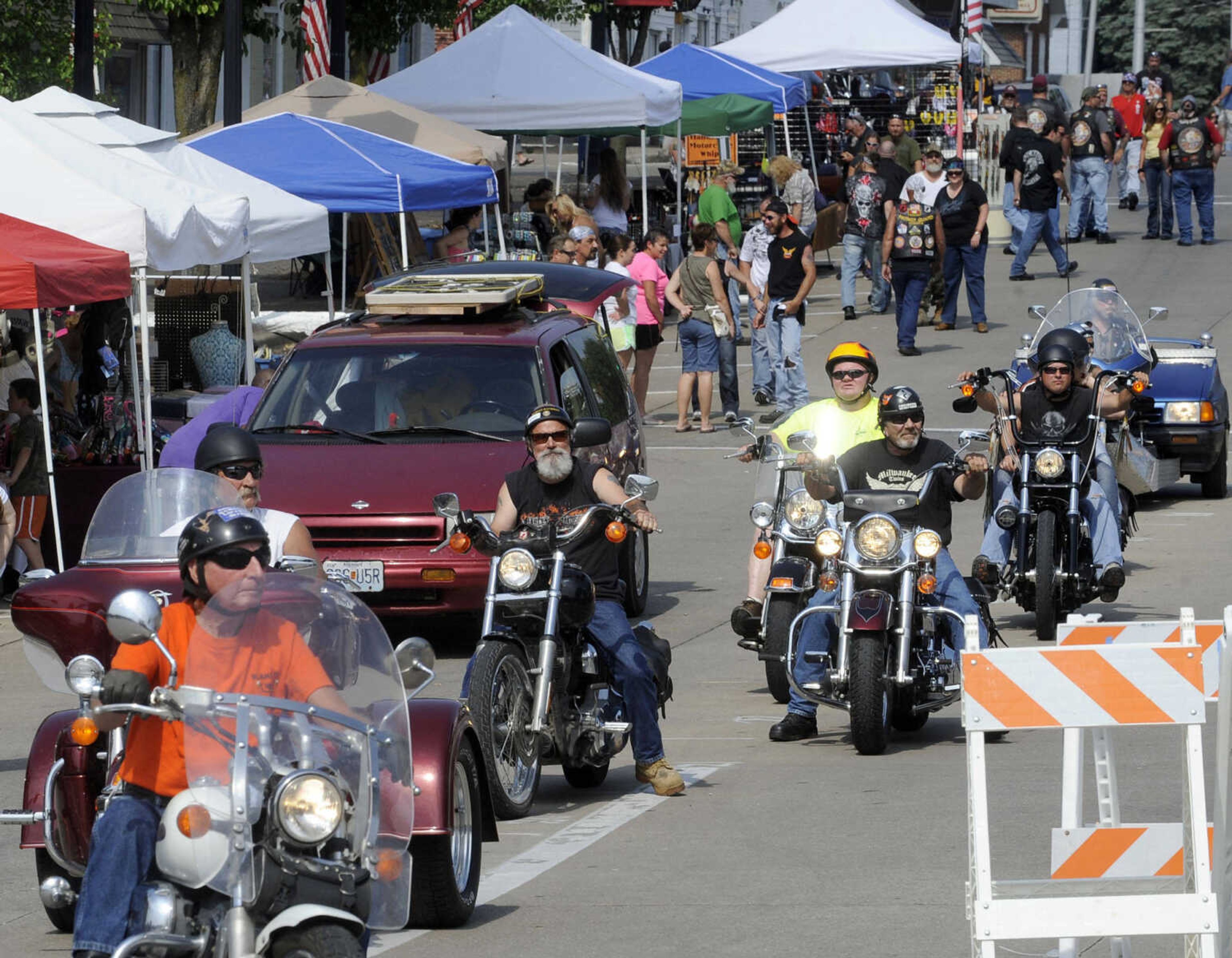 Bikers on the Square on Saturday, June 22, 2013 in Perryville, Mo.