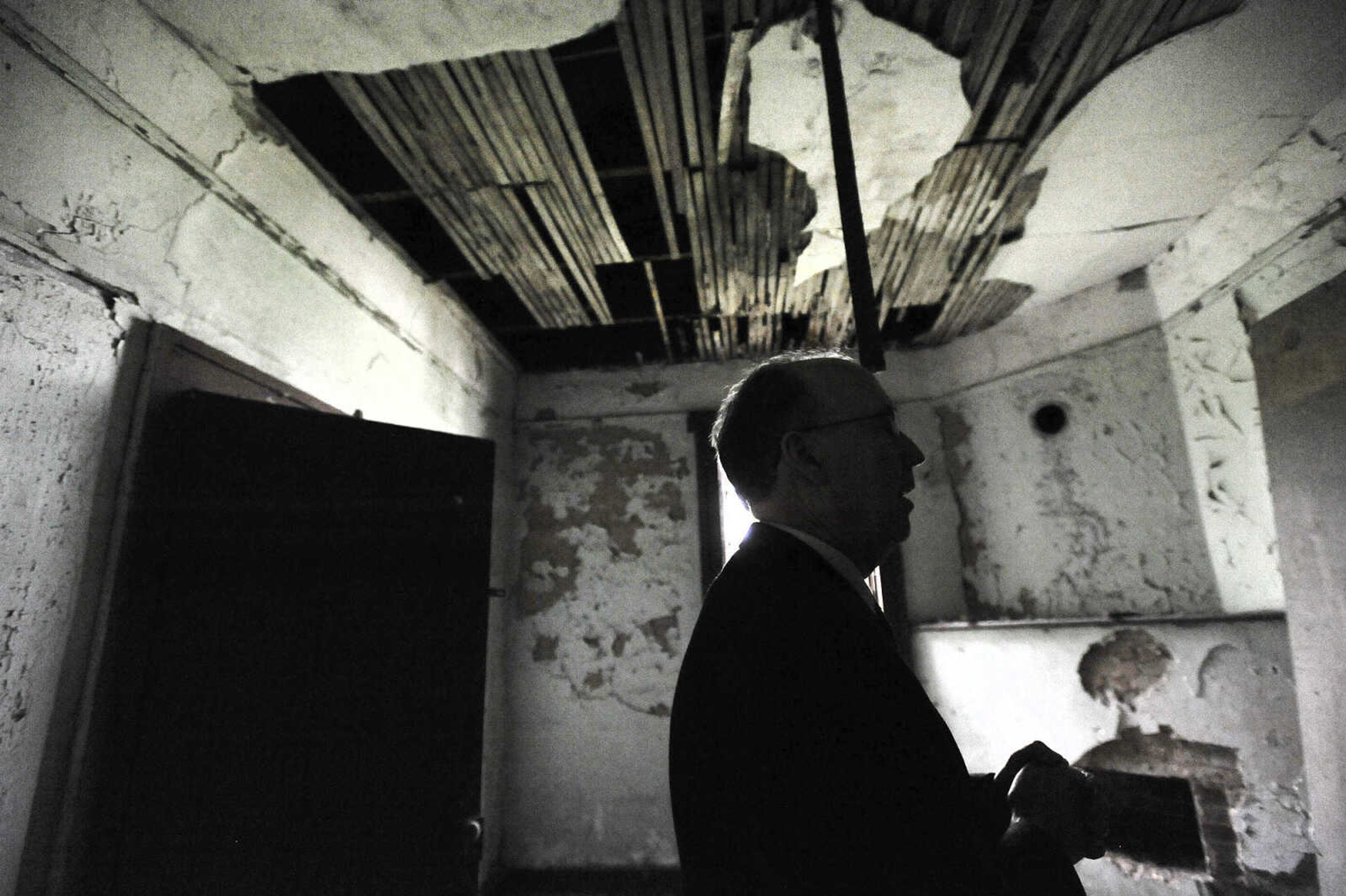 LAURA SIMON ~ lsimon@semissourian.com

Steven Hoffman, coordinator of Southeast Missouri State University's  historic preservation program, stands in a central room of the historic Reynolds House Monday afternoon, May 2, 2016. The Cape Girardeau house, which stands at 623 N. Main Street, was built in 1857.