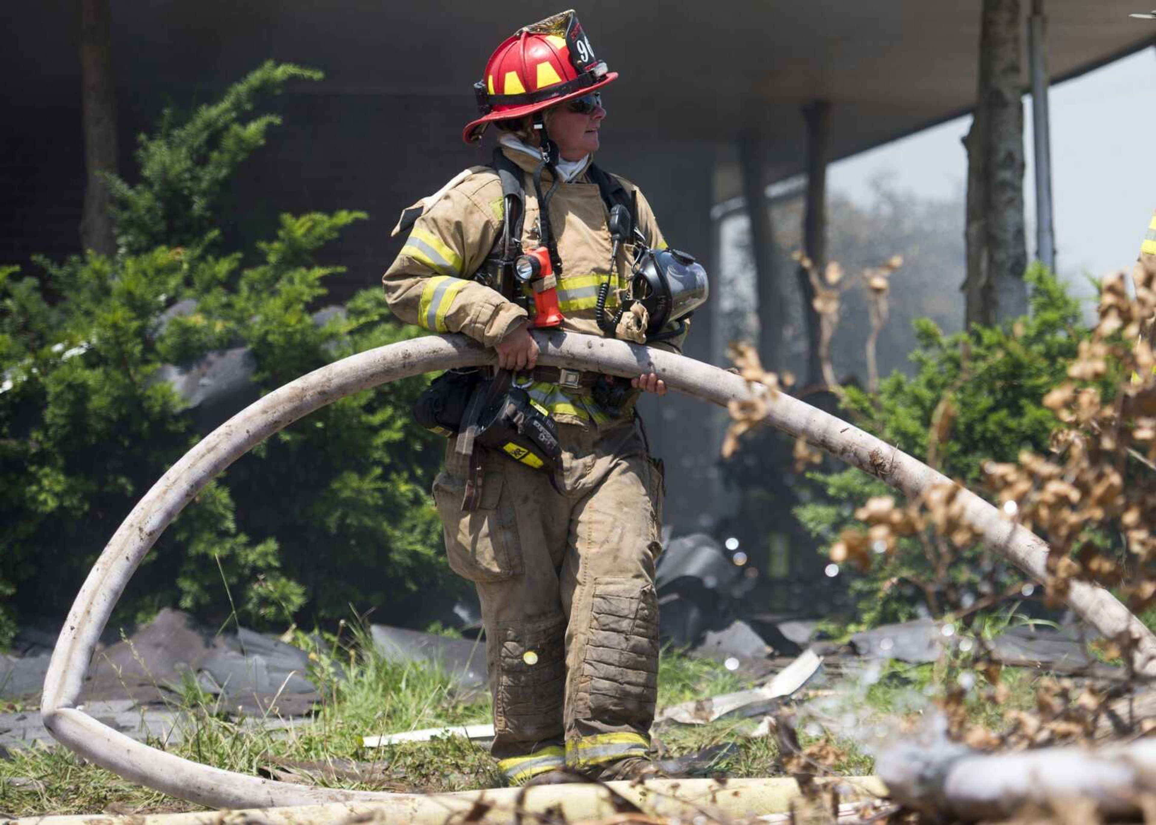 Fashion description:Vicki Moldenhauer participates in a live-fire training exercise June 10 in Cape Girardeau.