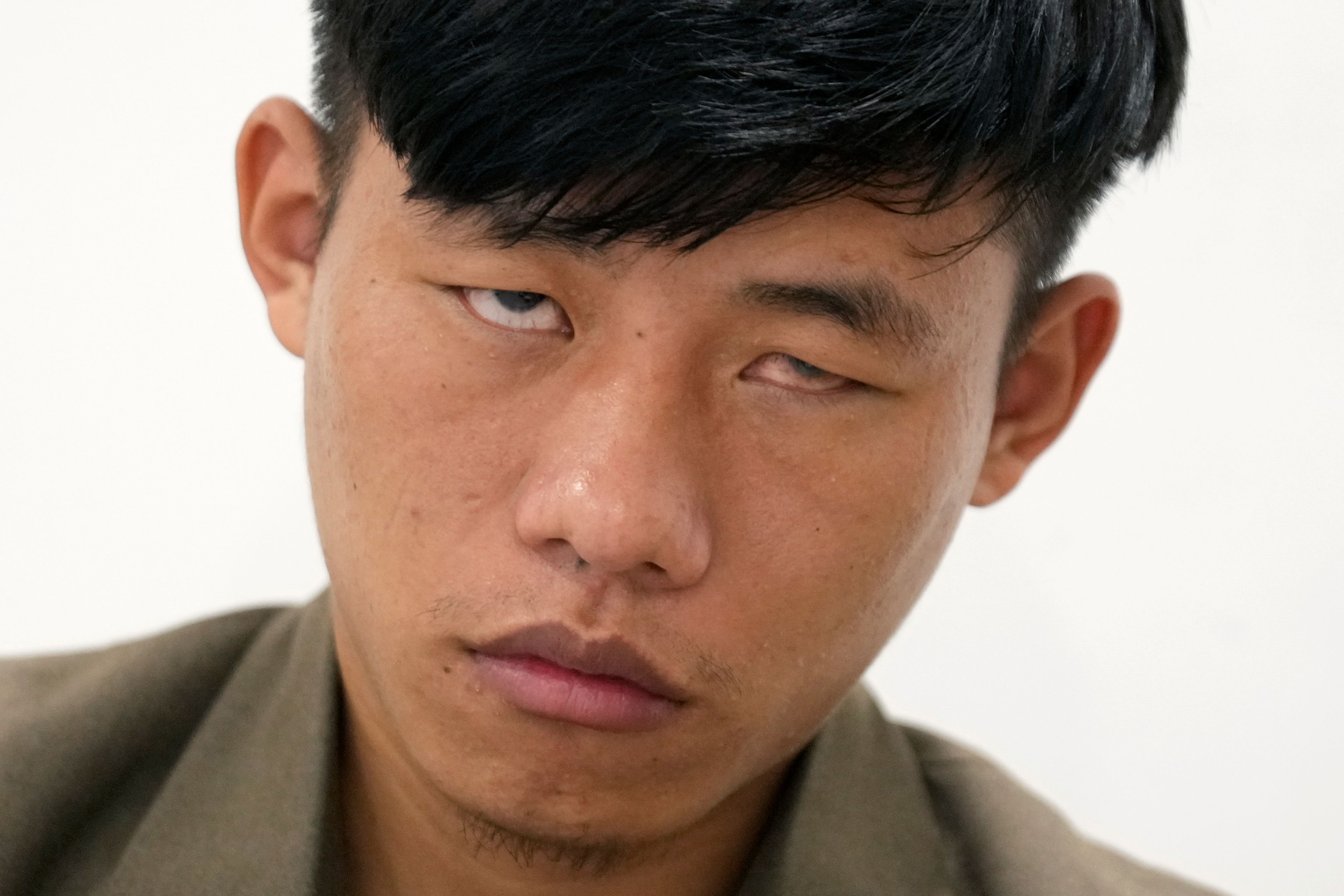 Takosangba Jamir, 27, a blind pianist, waits to perform at the two-day Brillante Piano Festival in Bengaluru, India, Sunday, Sept. 29, 2024. (AP Photo/Aijaz Rahi)