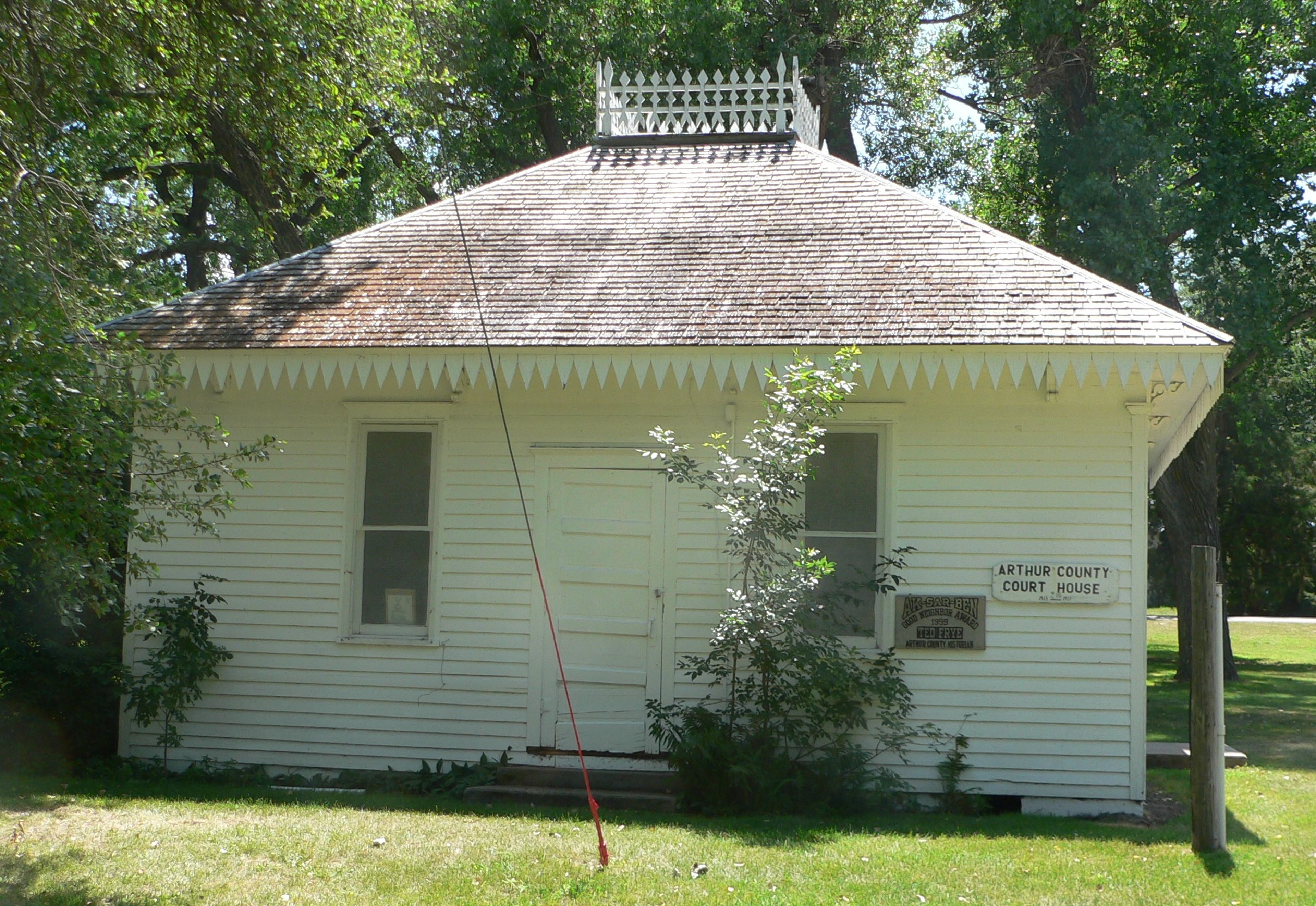 Old Arthur County Courthouse.