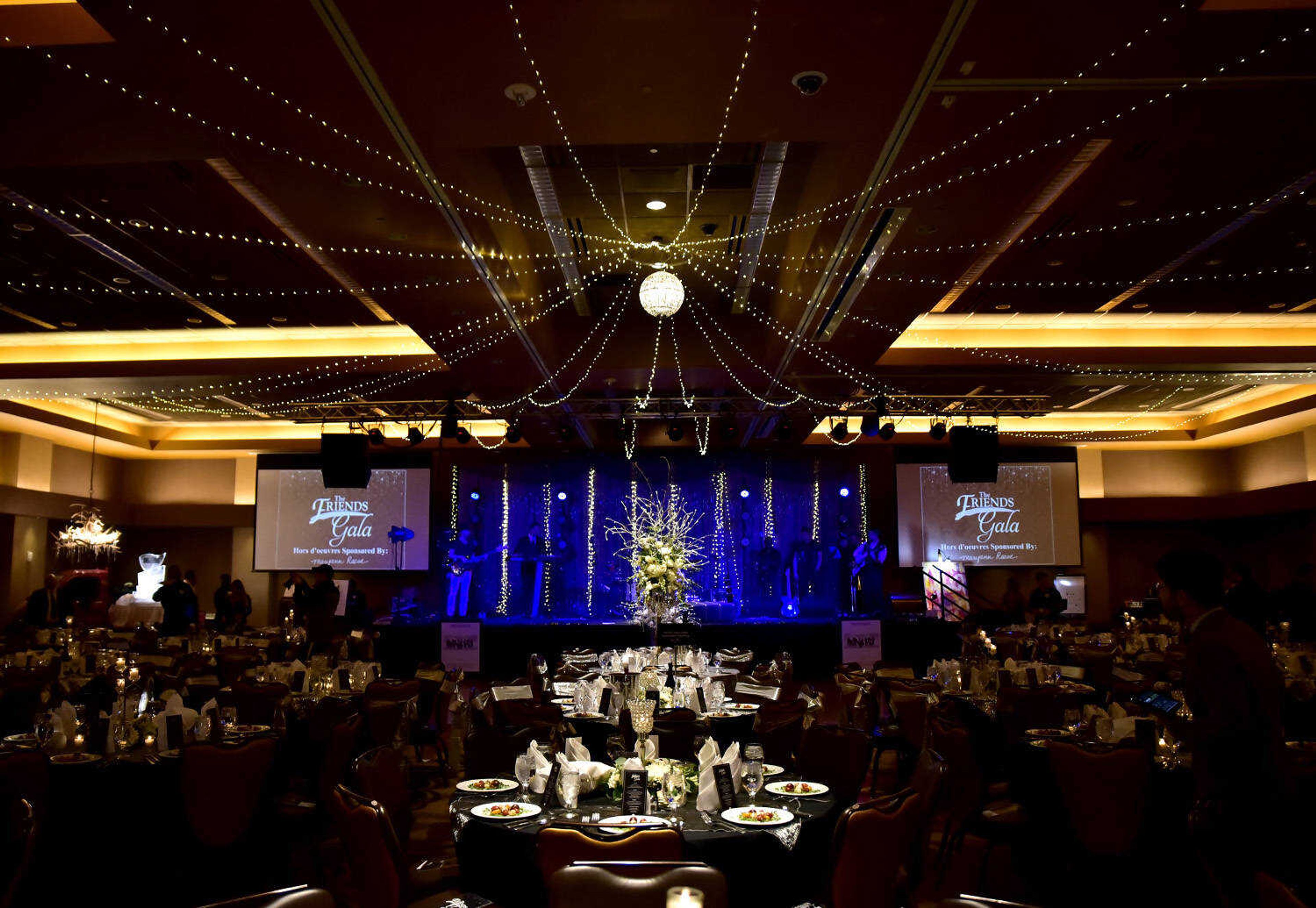 The dining room of the third annual Friends of Saint Francis Gala held at the Isle Casino on March 3, 2018, in Cape Girardeau.