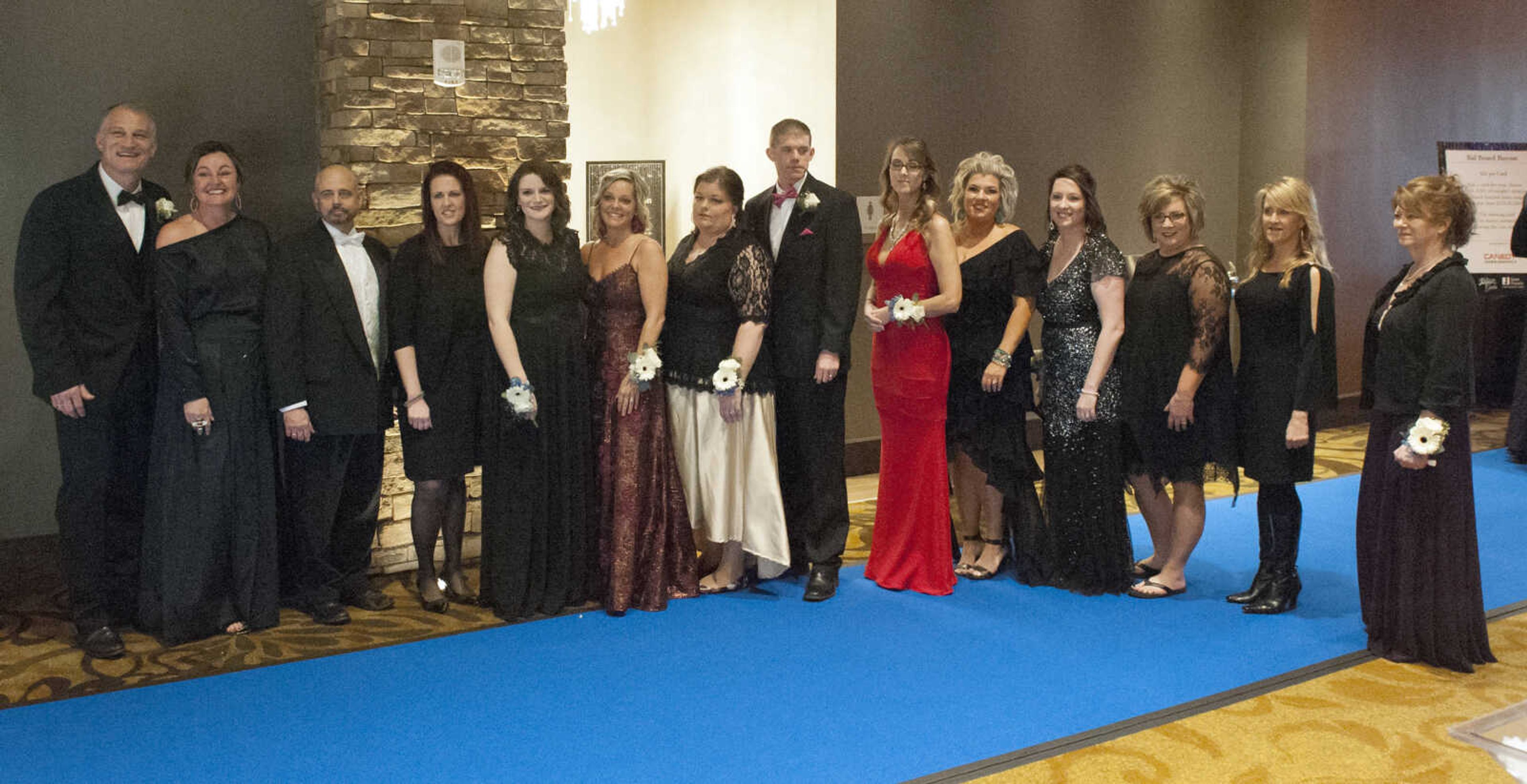 Members of Friends of Saint Francis pose for a photo before The Friends Gala on Saturday at Isle Casino Cape Girardeau.